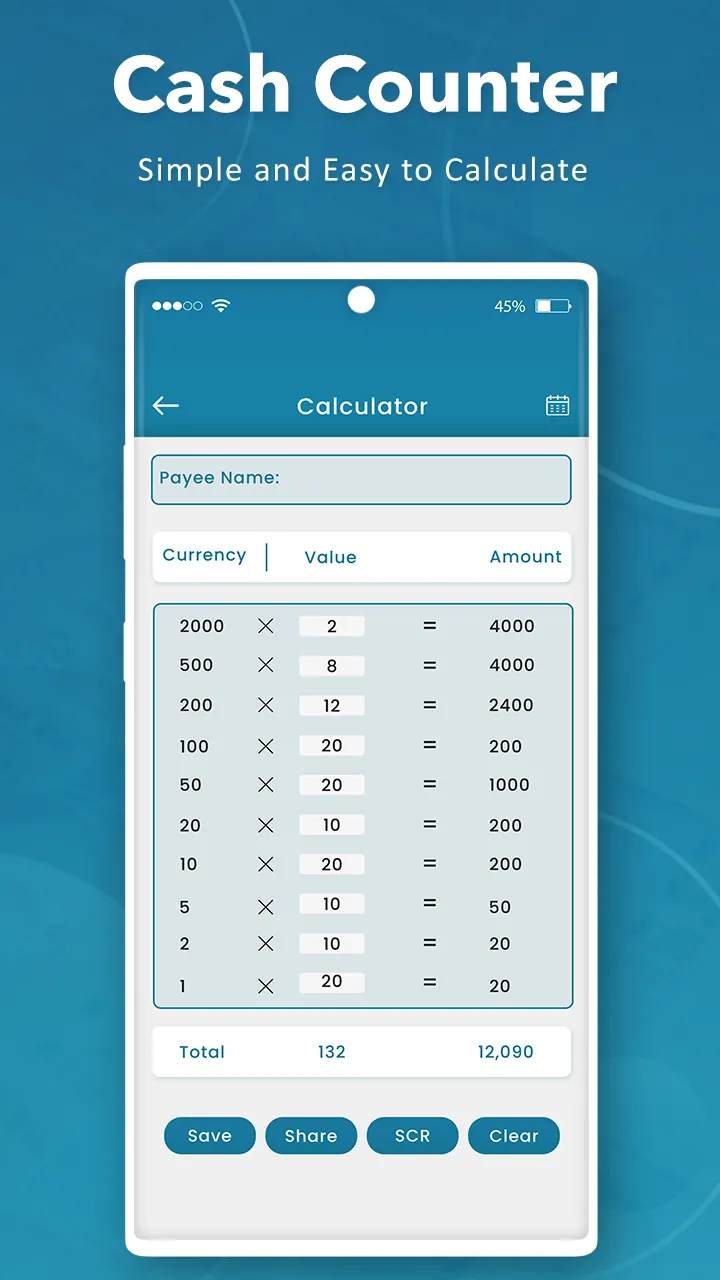 Cash Counter - Calculator | Indus Appstore | Screenshot