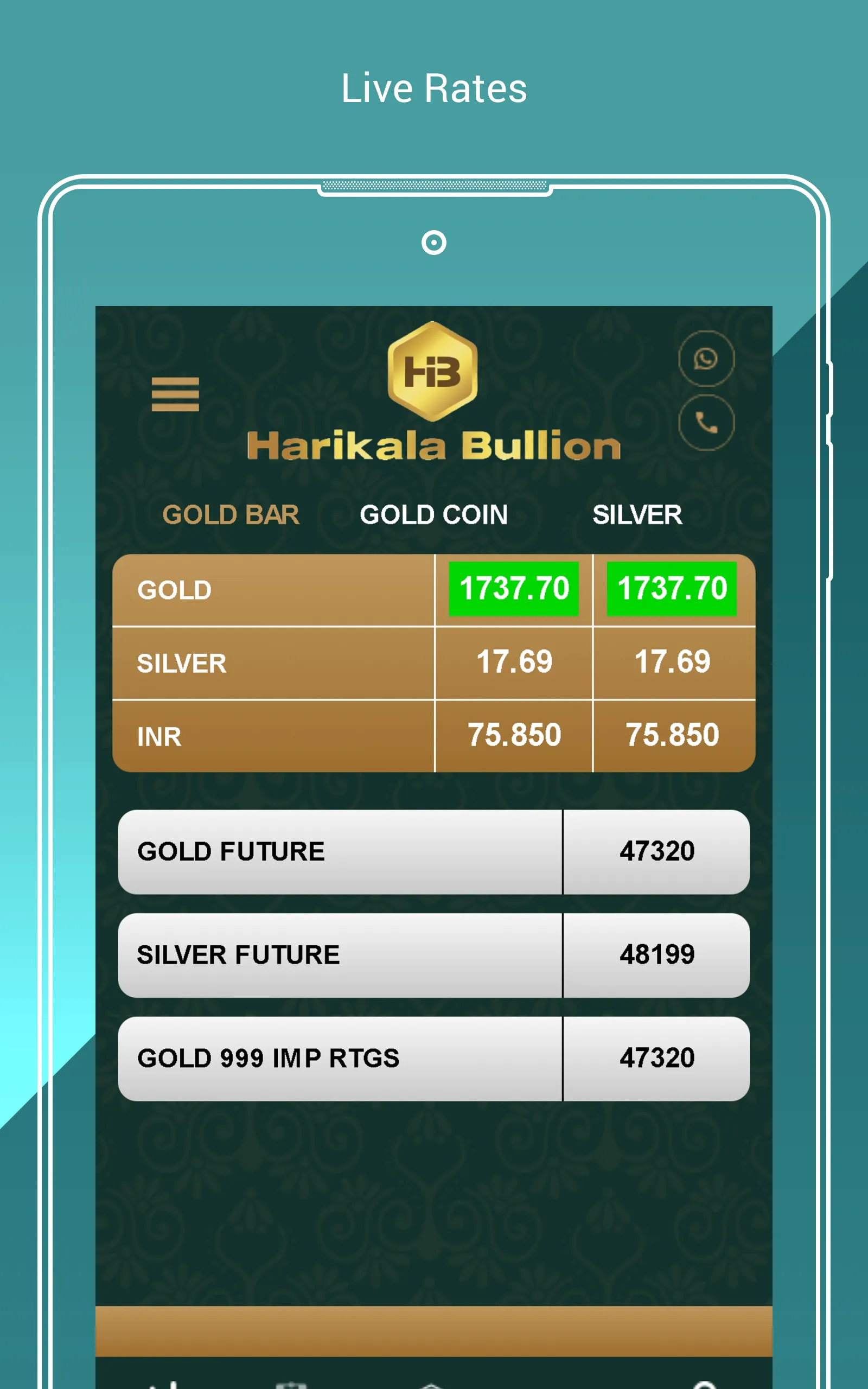 Harikala Bullion | Indus Appstore | Screenshot