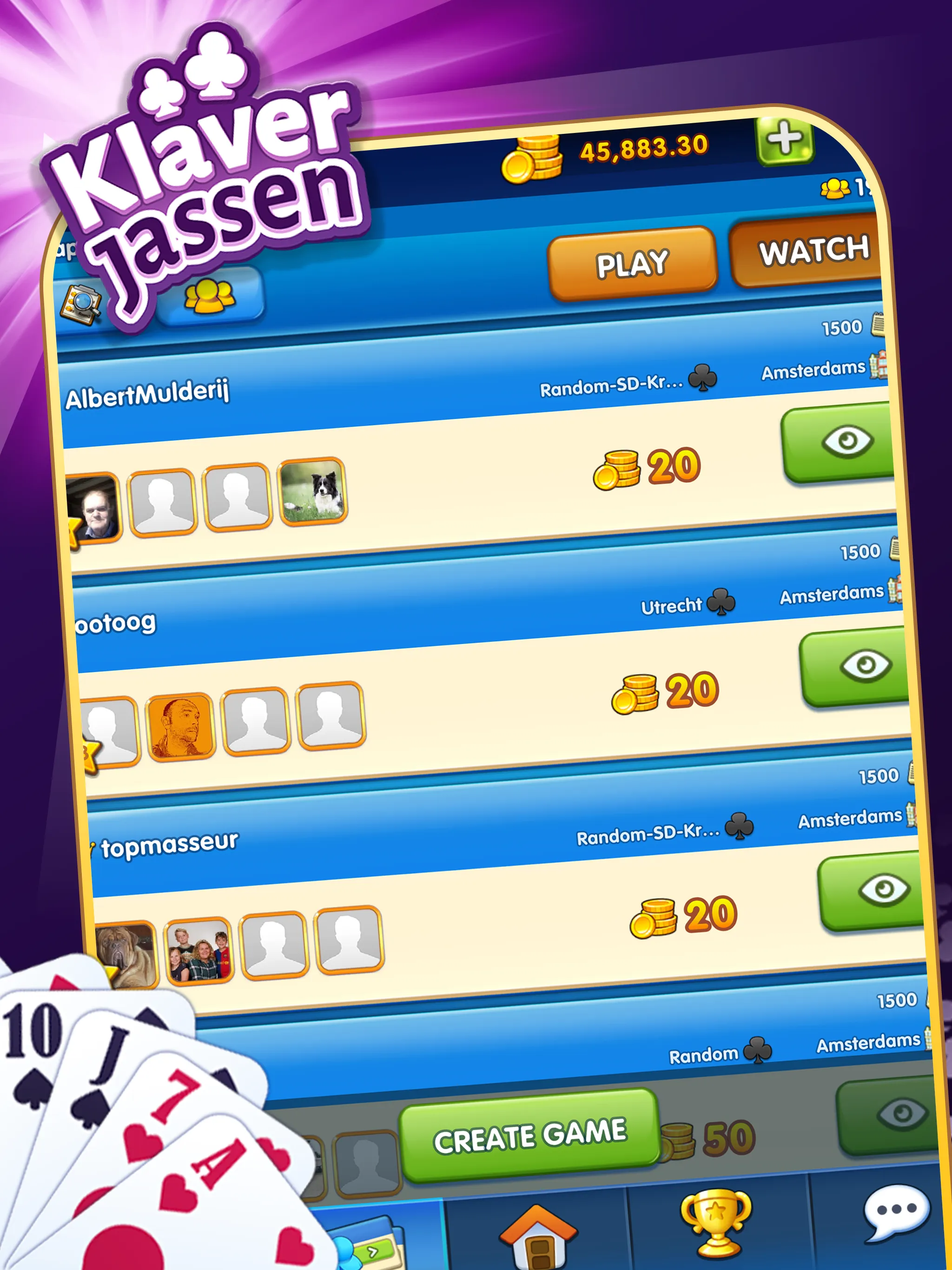 GamePoint Klaverjassen | Indus Appstore | Screenshot