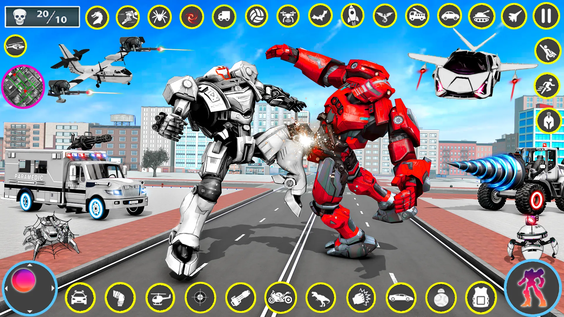 Ambulance Robot Transform Game | Indus Appstore | Screenshot