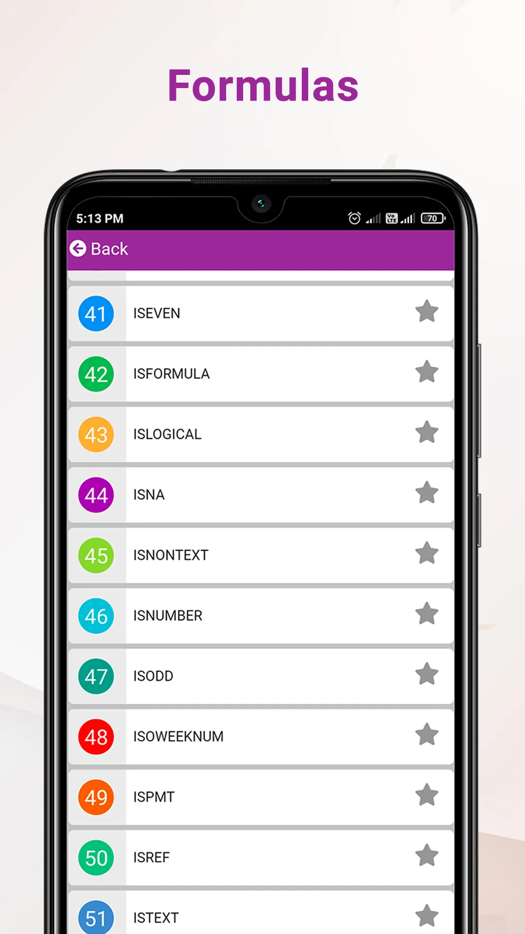 Excel formulas and shortcuts | Indus Appstore | Screenshot