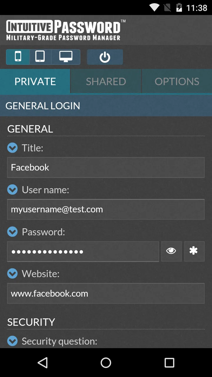 Intuitive Password® | Indus Appstore | Screenshot