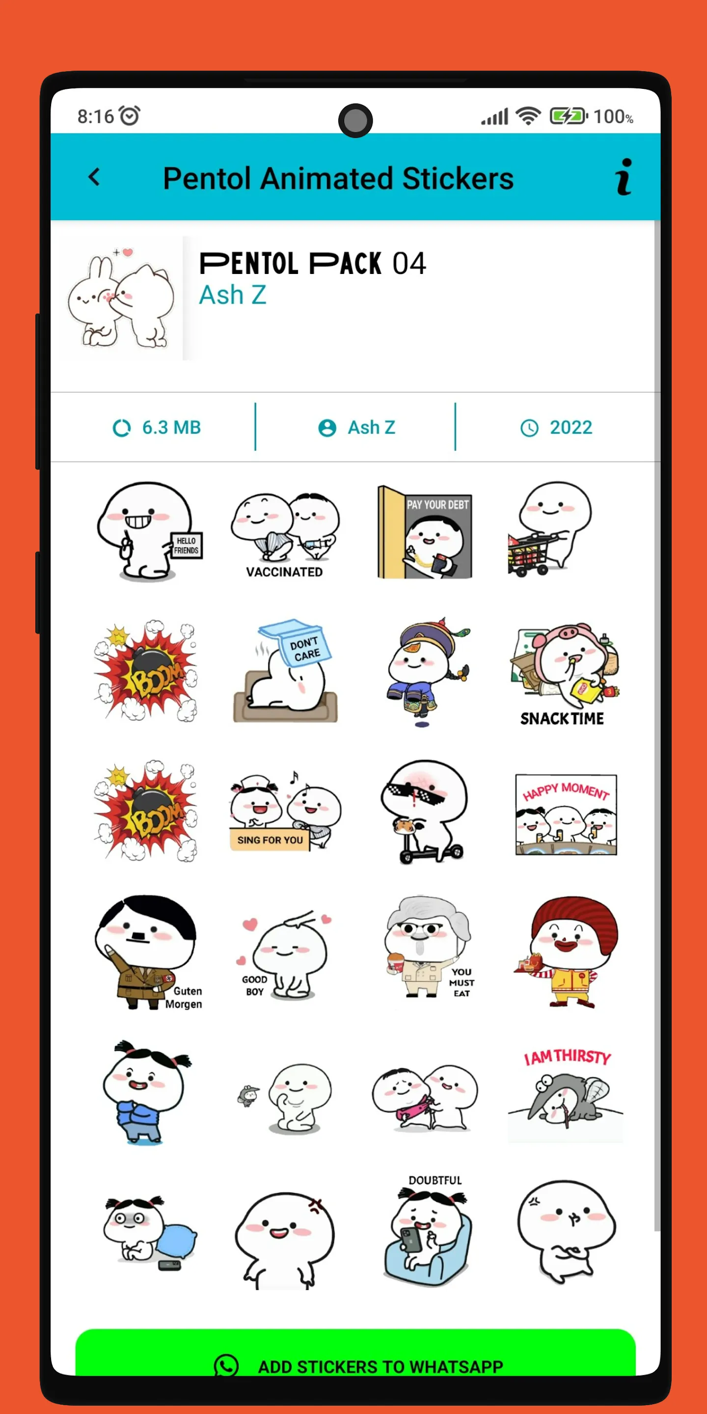 Pentol Animated Stickers | Indus Appstore | Screenshot