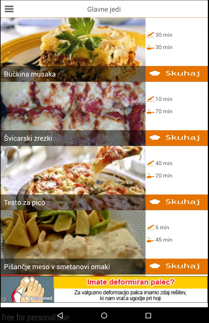 Kuharski recepti - Slovenski | Indus Appstore | Screenshot