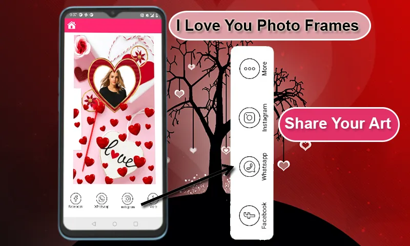 I Love You Photo Frames | Indus Appstore | Screenshot