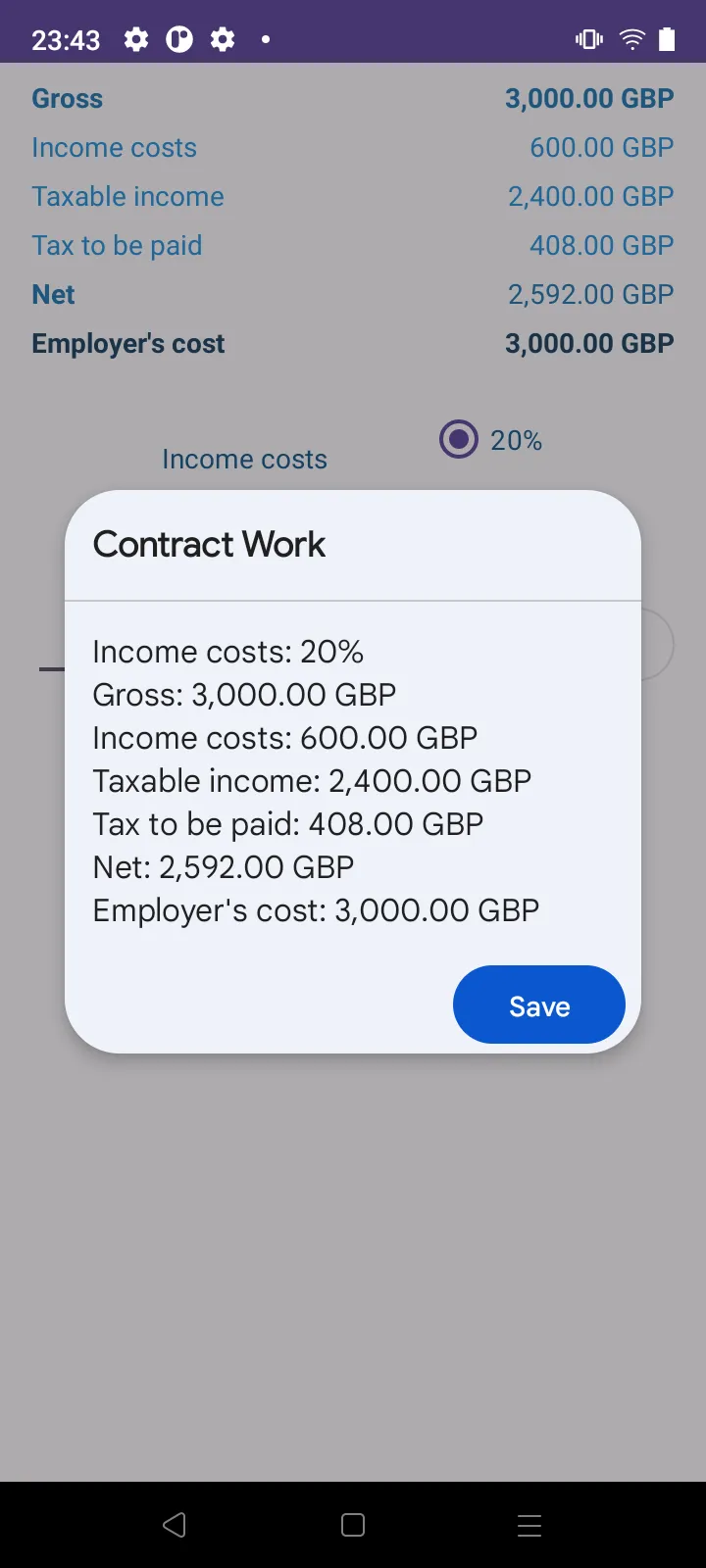 Calculator VAT gross nett | Indus Appstore | Screenshot