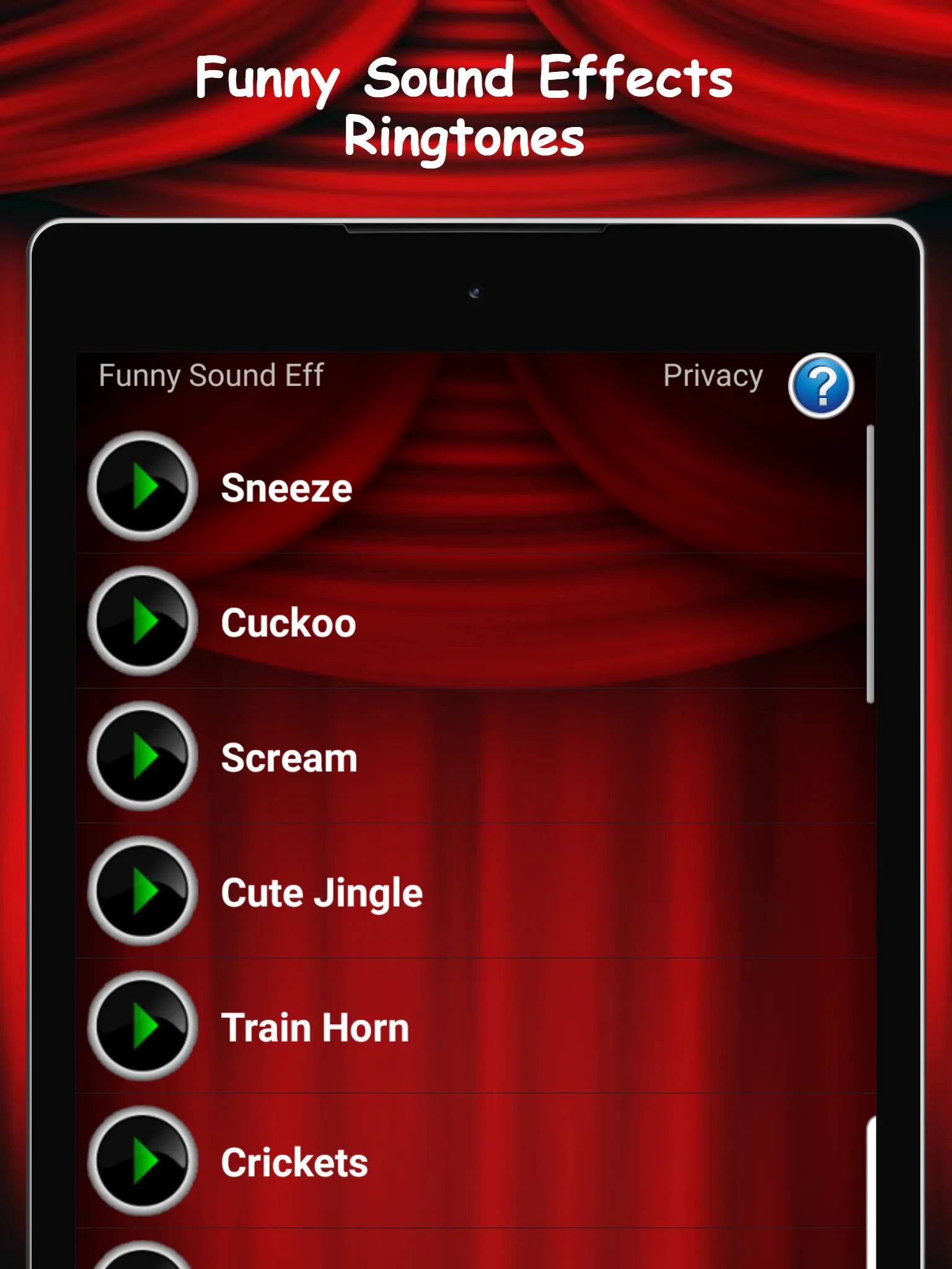 Funny Sound Effects Ringtones | Indus Appstore | Screenshot