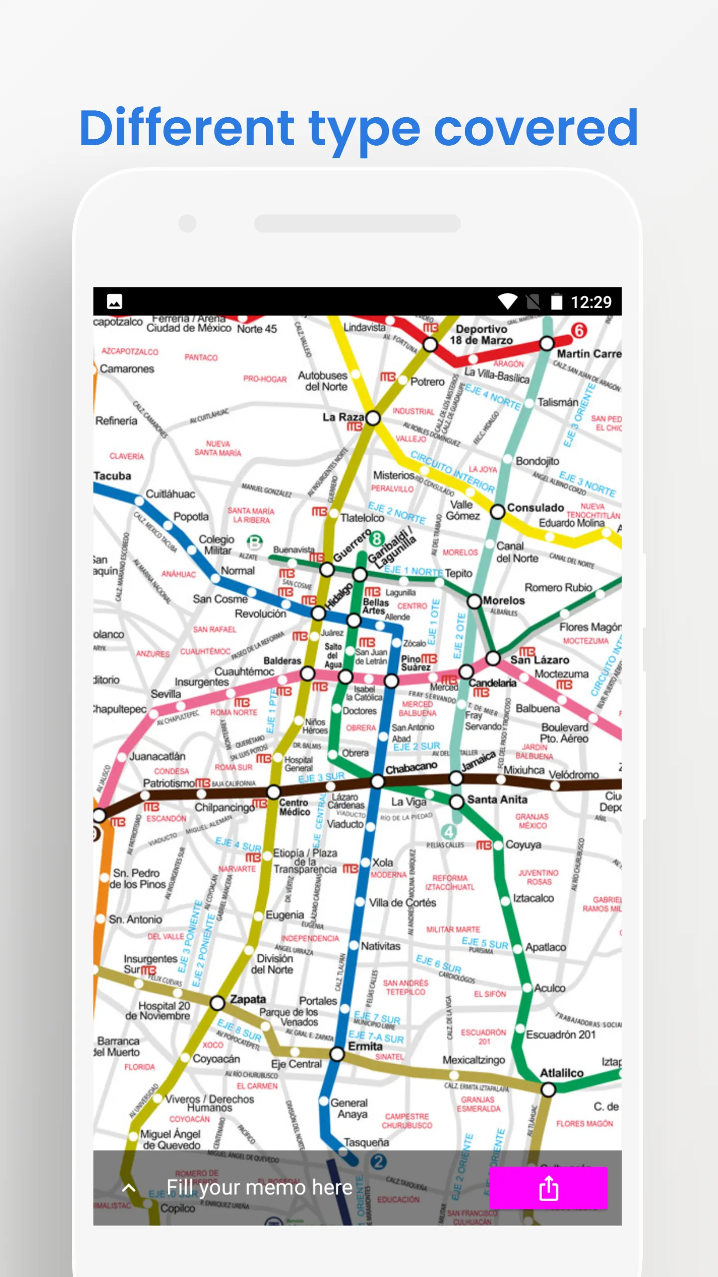 Mexico City Metro Bus Map | Indus Appstore | Screenshot