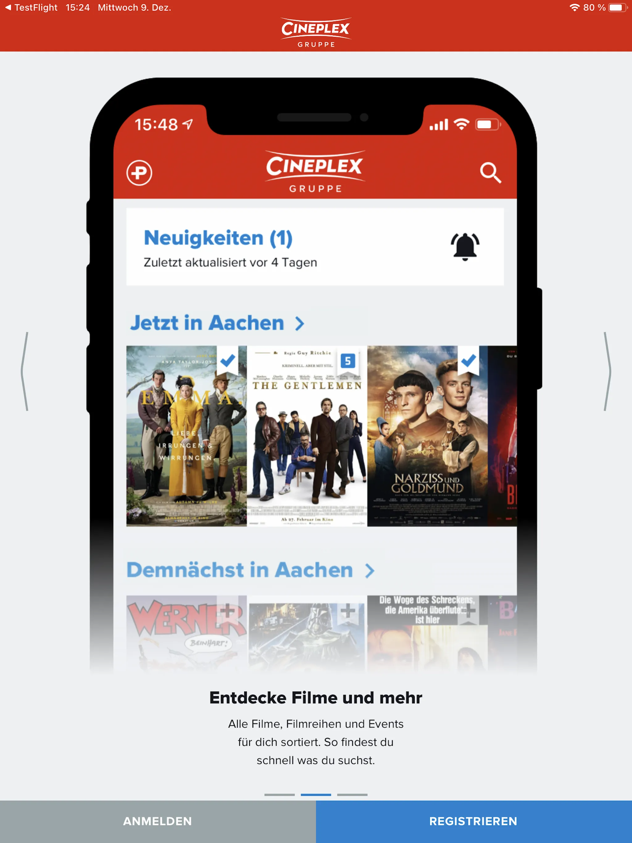 CINEPLEX Kinoprogramm | Indus Appstore | Screenshot