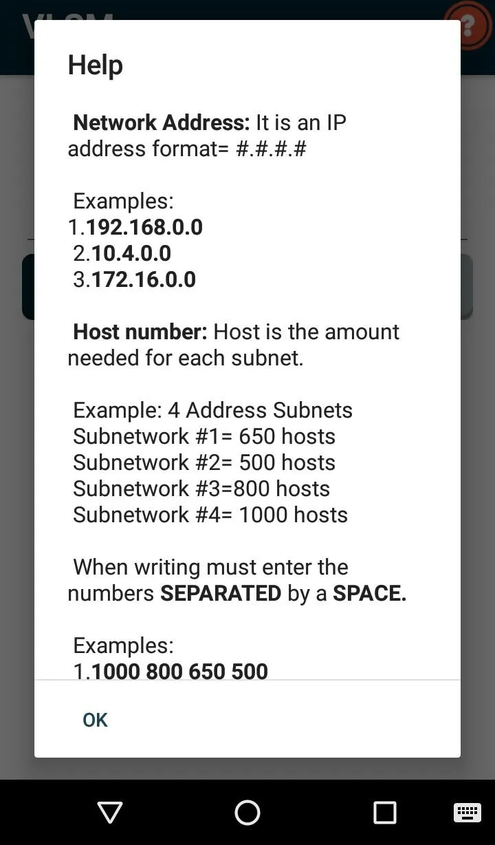 Calculator VLSM for Students | Indus Appstore | Screenshot