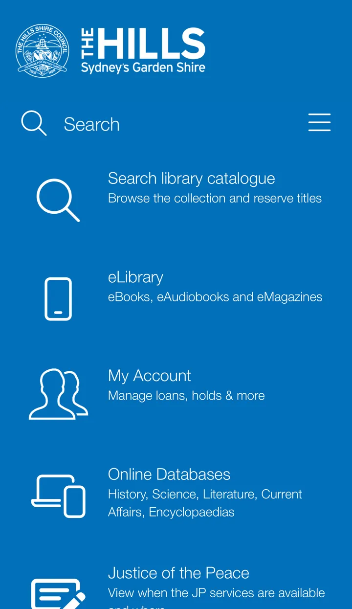 The Hills Shire Library | Indus Appstore | Screenshot