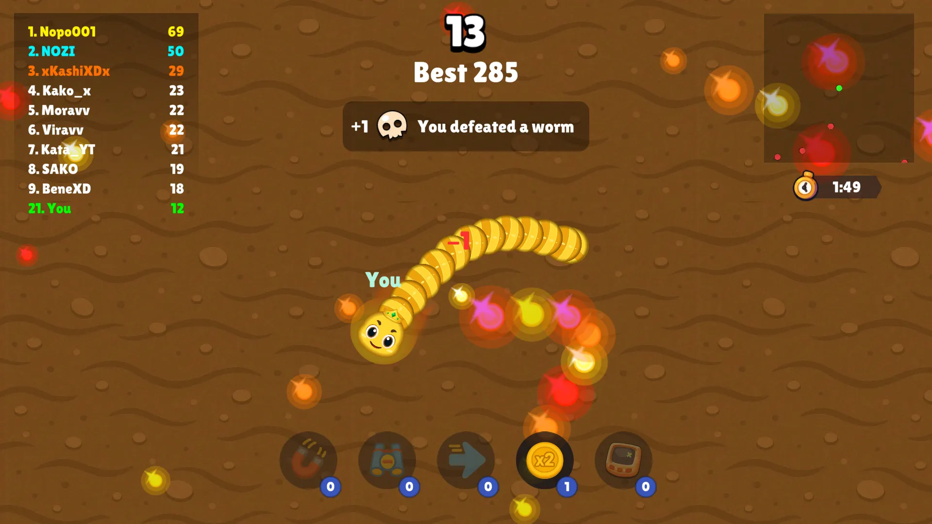 Worm vs Worms: Snake Arena.io | Indus Appstore | Screenshot