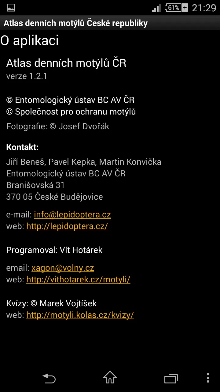 Atlas of Czech Butterflies | Indus Appstore | Screenshot