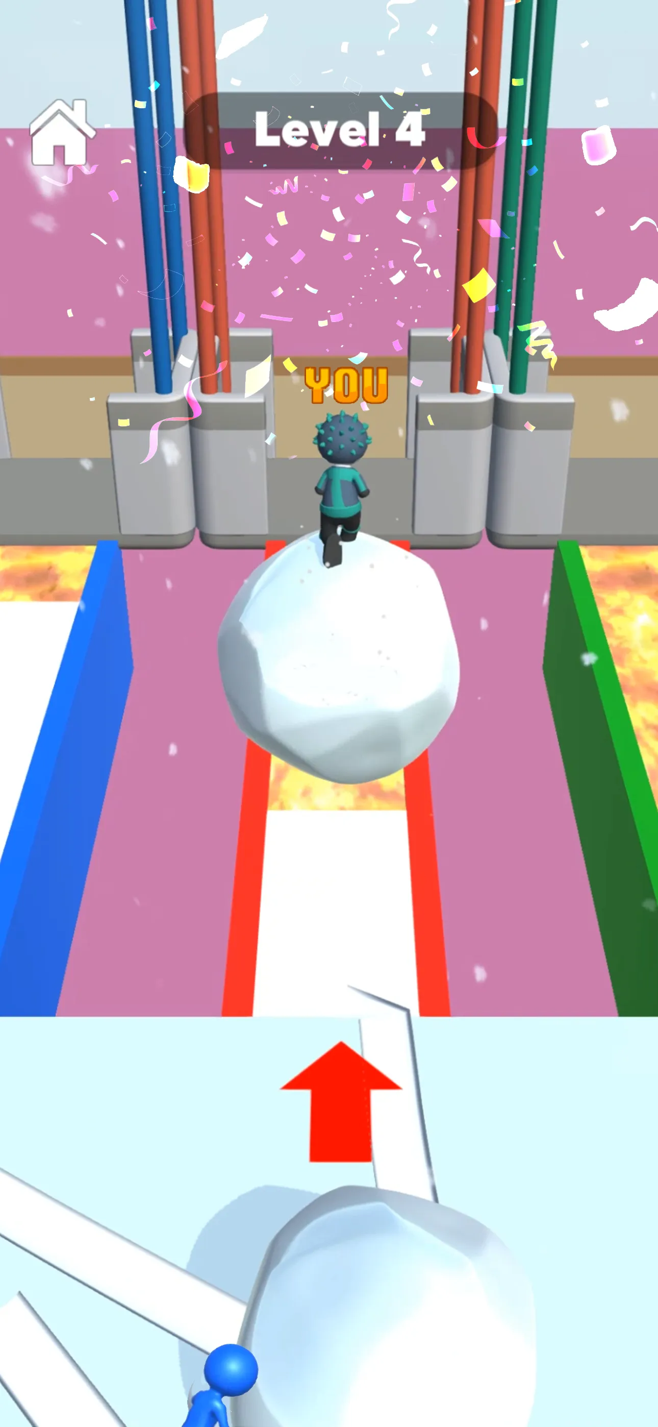 Snow Race 3D: Ice Bridge Run | Indus Appstore | Screenshot