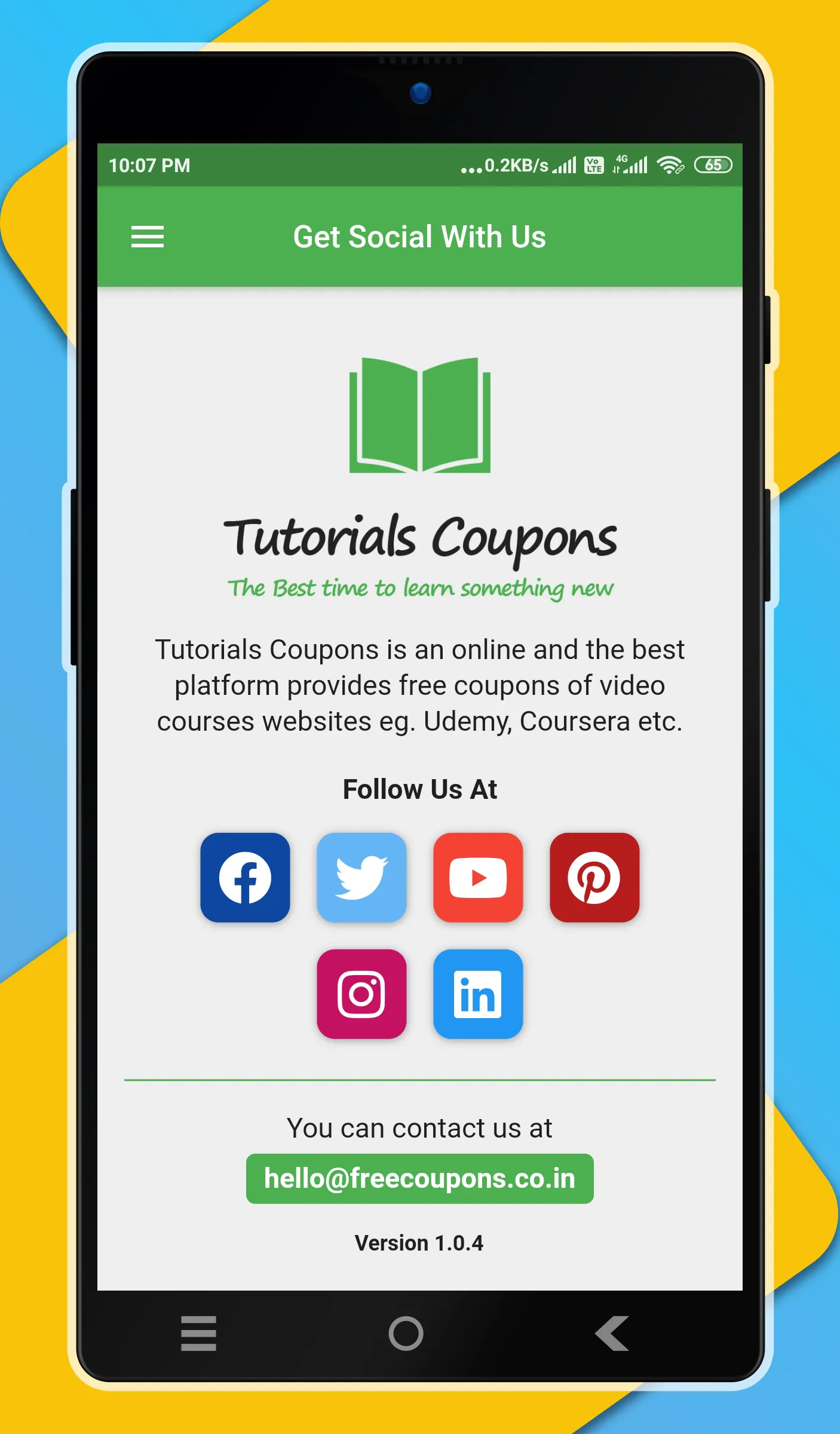 Tutorials Coupons | Indus Appstore | Screenshot