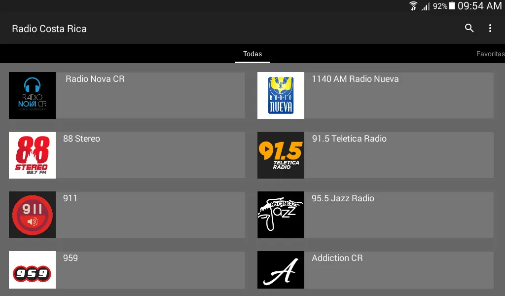 Radio Costa Rica HD | Indus Appstore | Screenshot