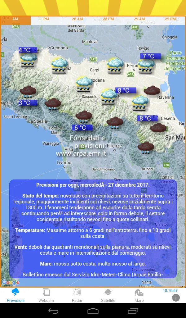 METEO EMILIA ROMAGNA | Indus Appstore | Screenshot