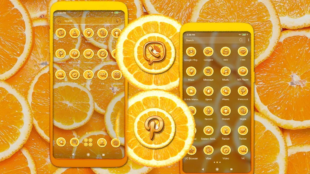 Orange Slice Theme Launcher | Indus Appstore | Screenshot