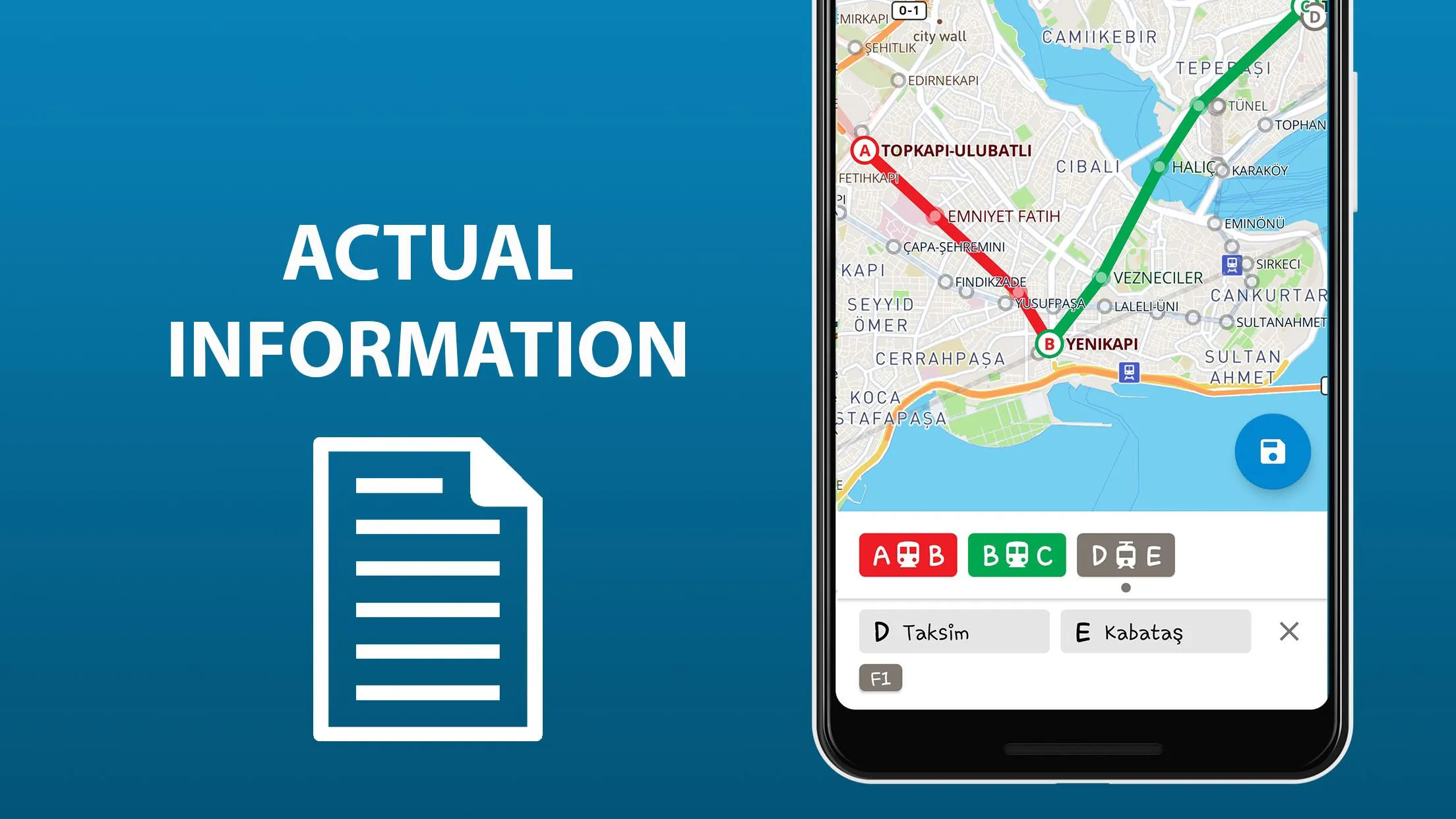 Public transport map Istanbul | Indus Appstore | Screenshot