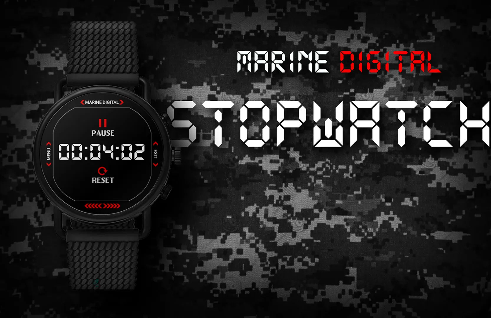 Marine Digital 2 Watch Face | Indus Appstore | Screenshot