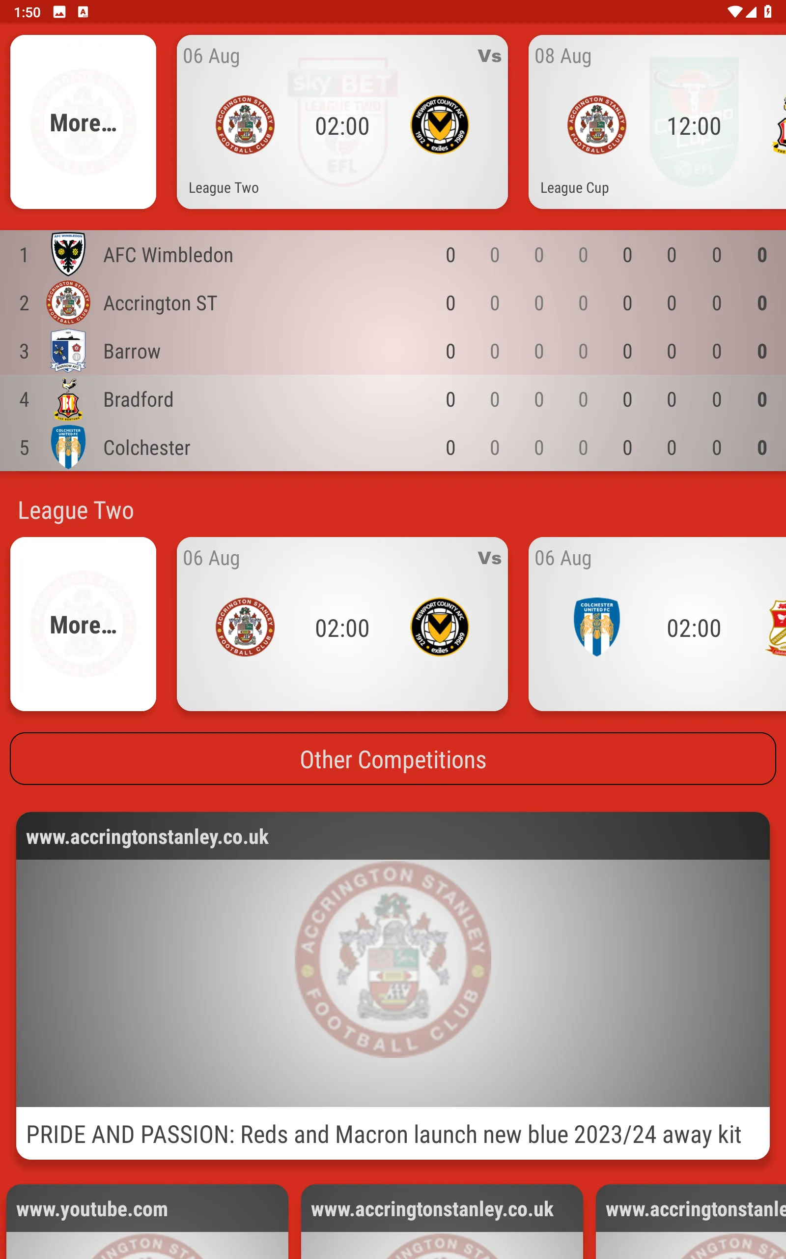 Accrington Stanley Fan App | Indus Appstore | Screenshot