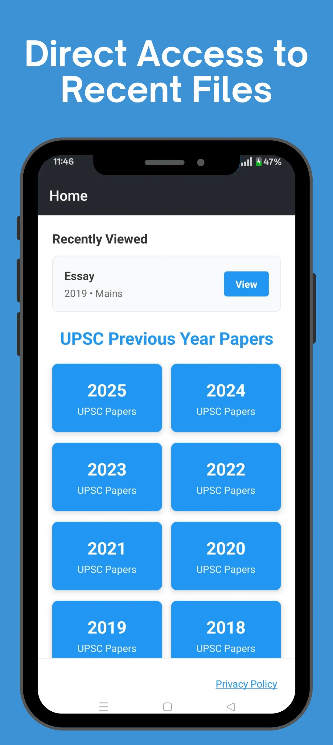 UPSC Previous Question Papers | Indus Appstore | Screenshot