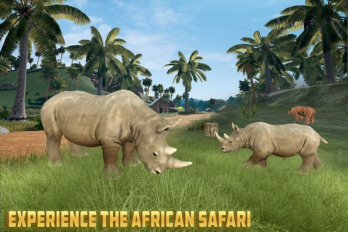 Wild Rhino Family Jungle Sim | Indus Appstore | Screenshot