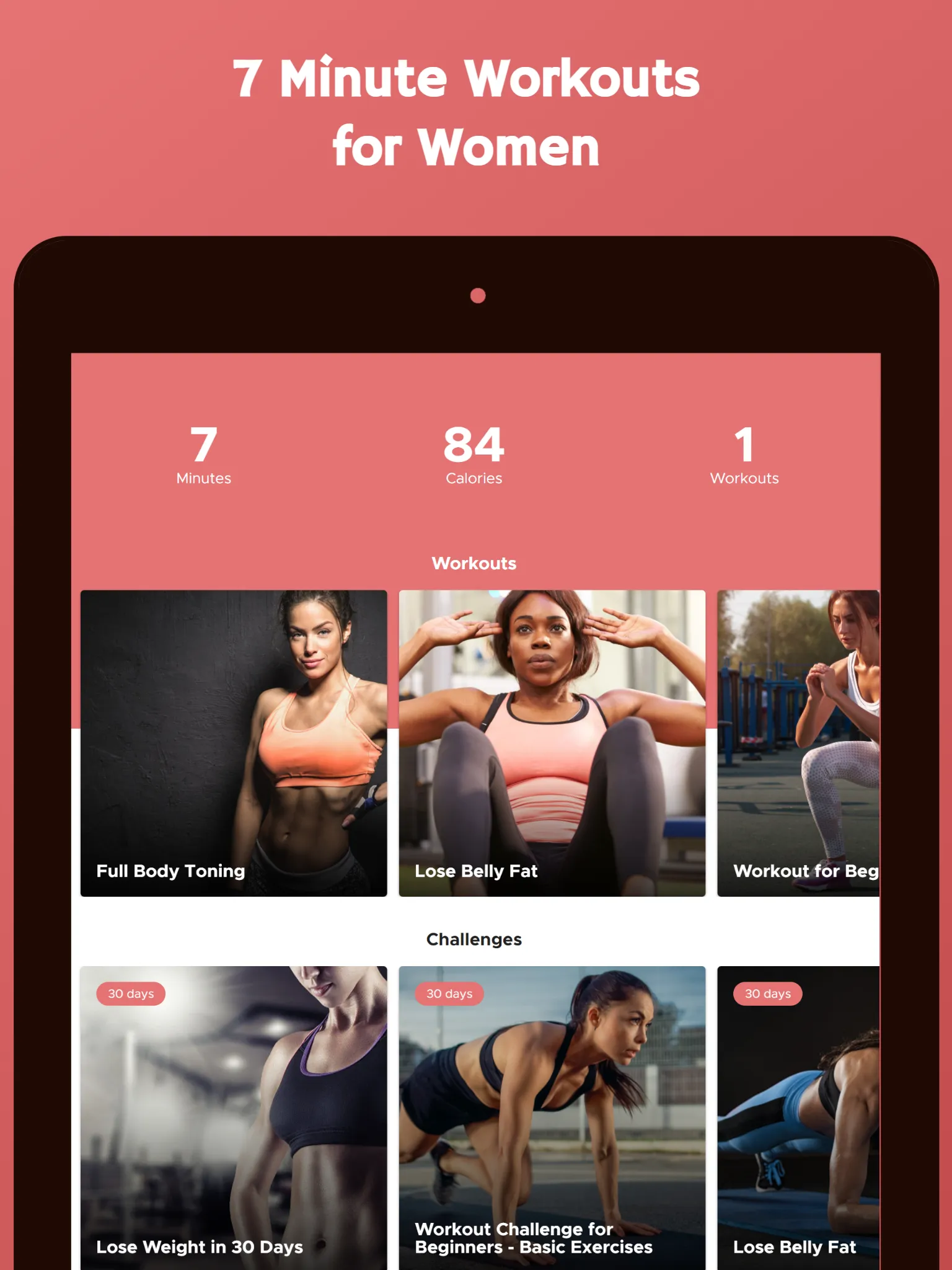 7 Minute Workout for Women | Indus Appstore | Screenshot