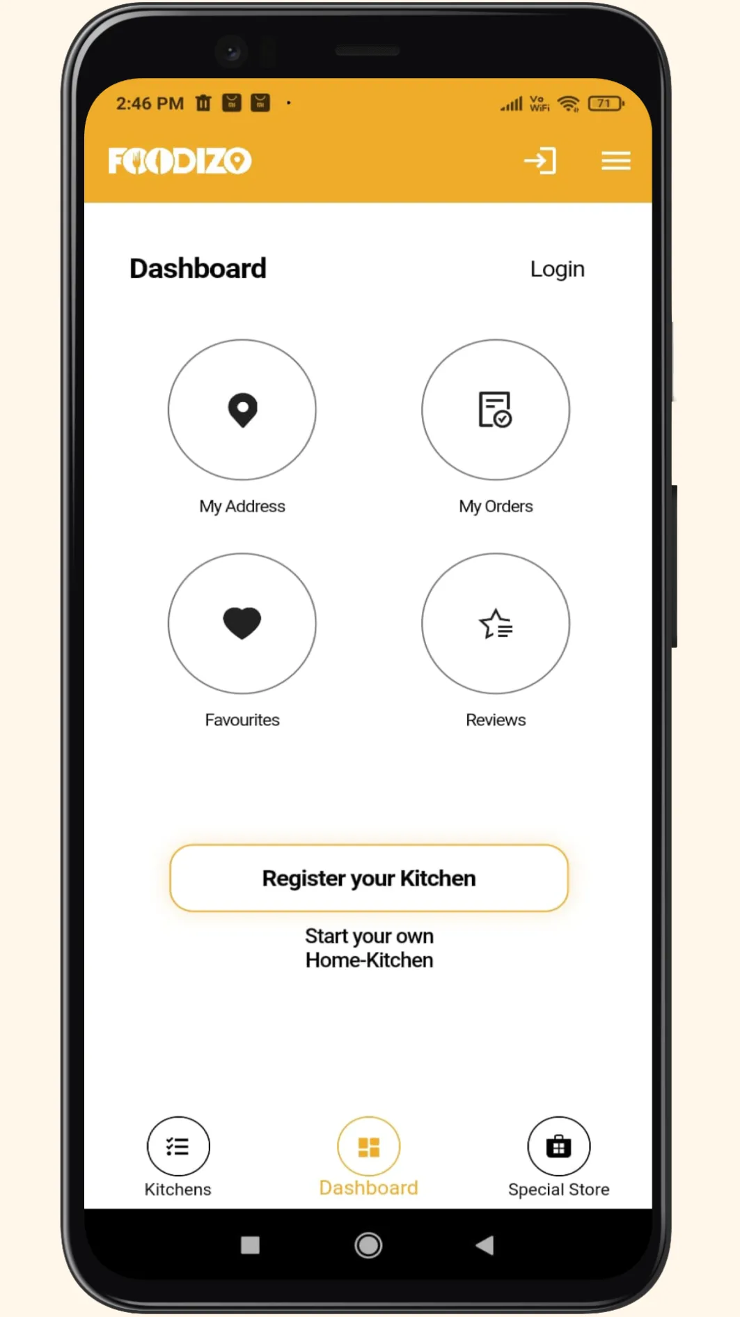 Foodizo: Find Home Kitchens | Indus Appstore | Screenshot