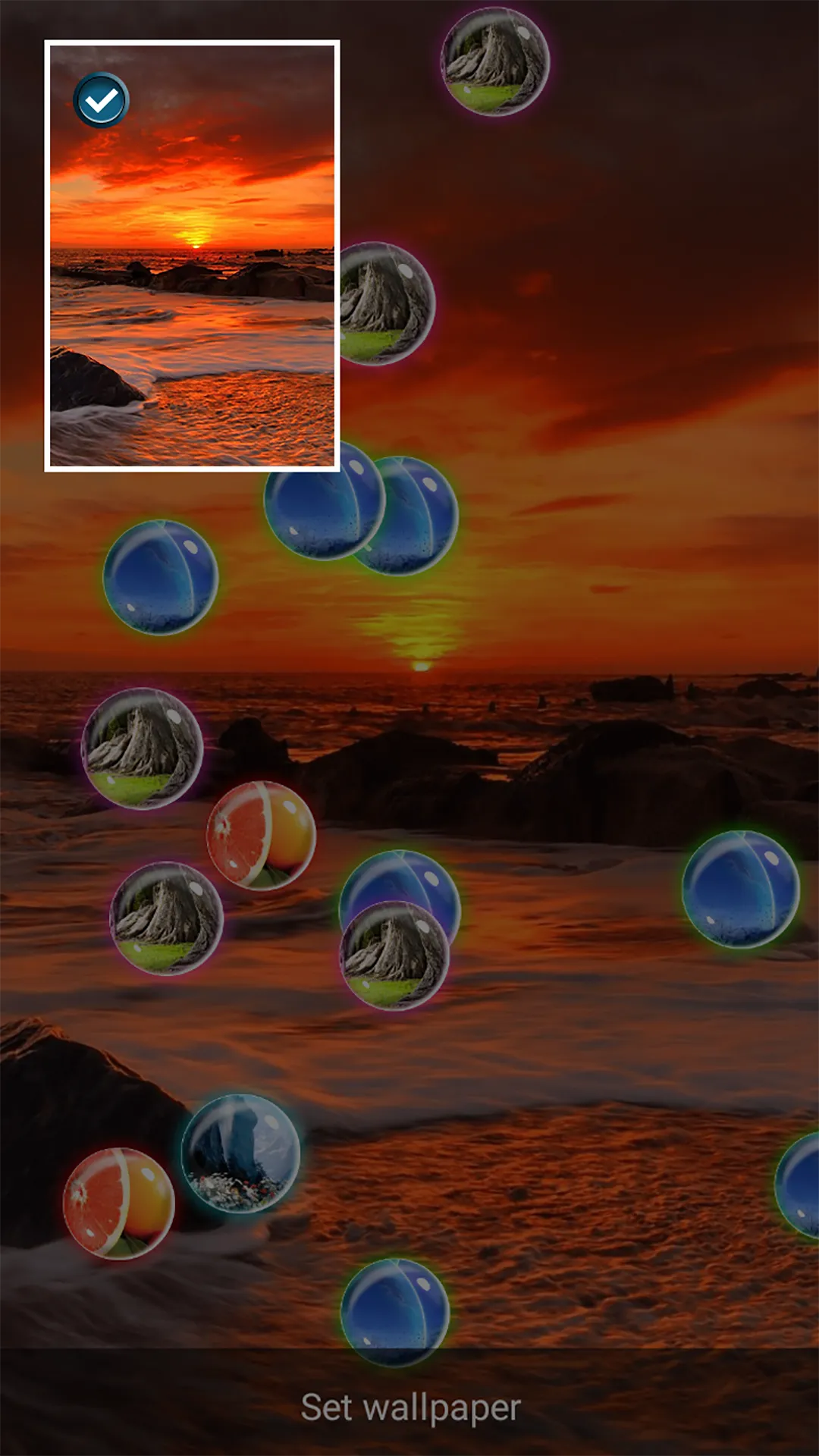 Photo Bubbles Live Wallpaper | Indus Appstore | Screenshot