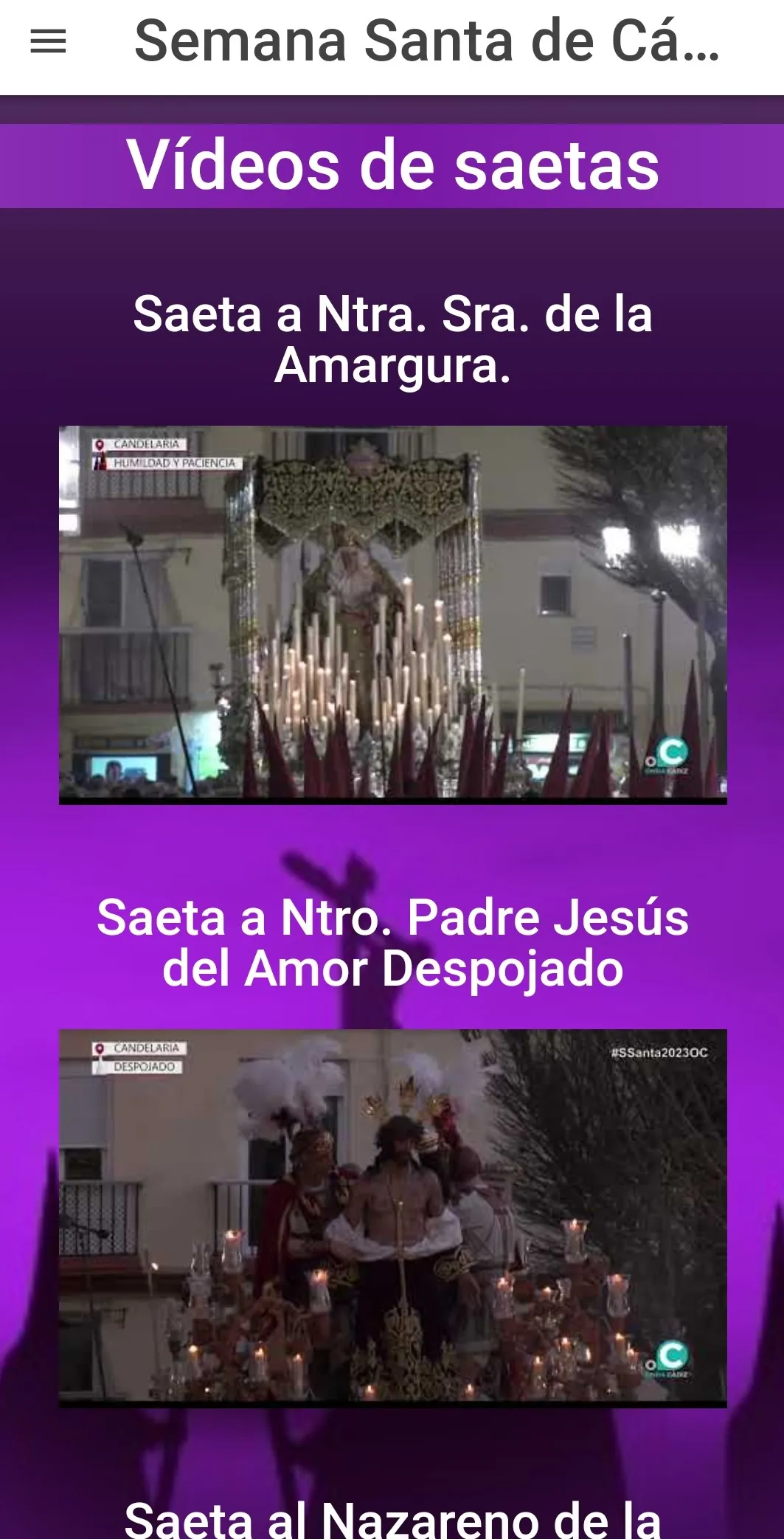 Semana Santa de Cádiz 2023 | Indus Appstore | Screenshot