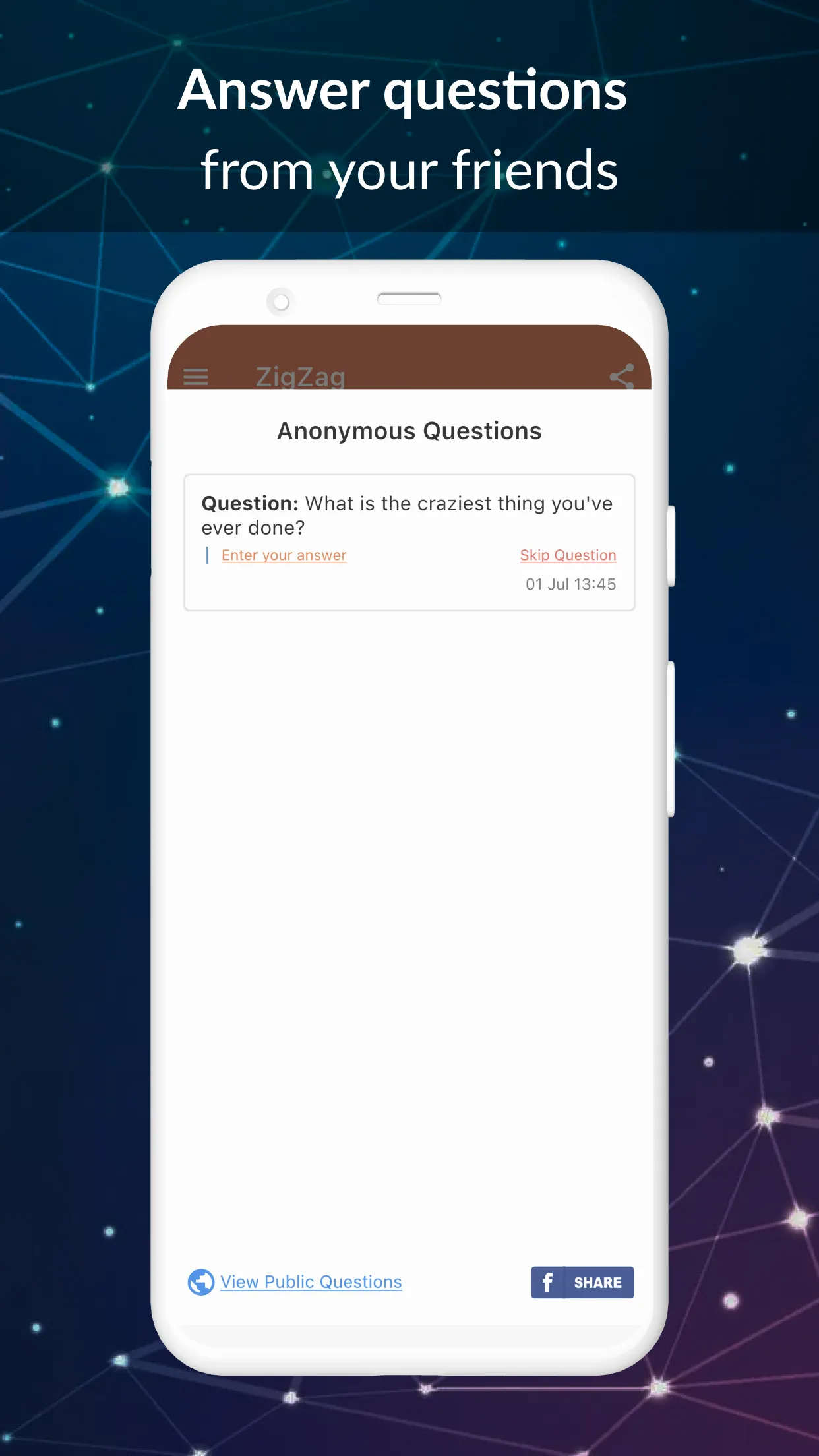 ZigZag - Random Anonymous Chat | Indus Appstore | Screenshot