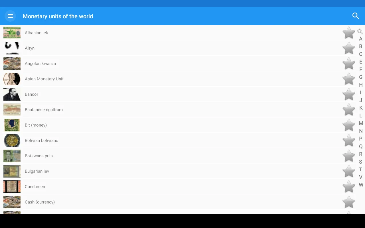 Monetary units of the world | Indus Appstore | Screenshot