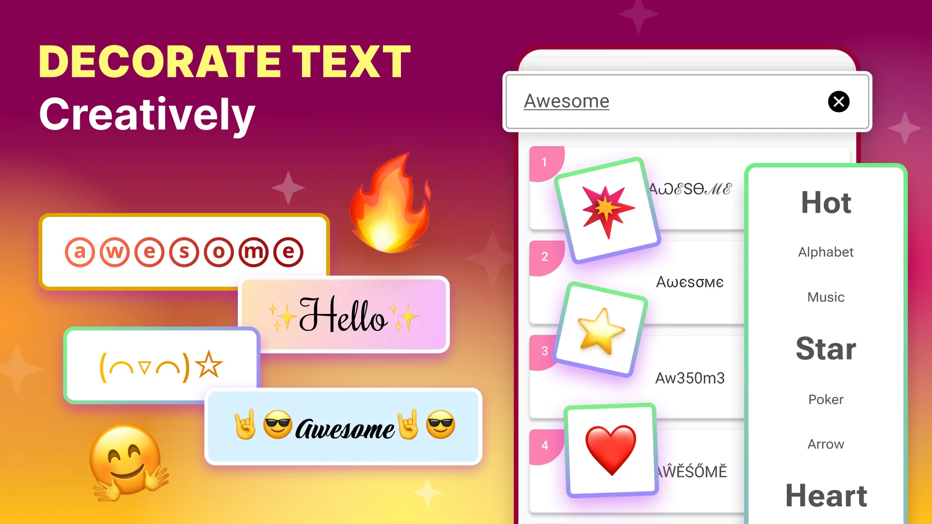 Cool Symbols & Characters | Indus Appstore | Screenshot