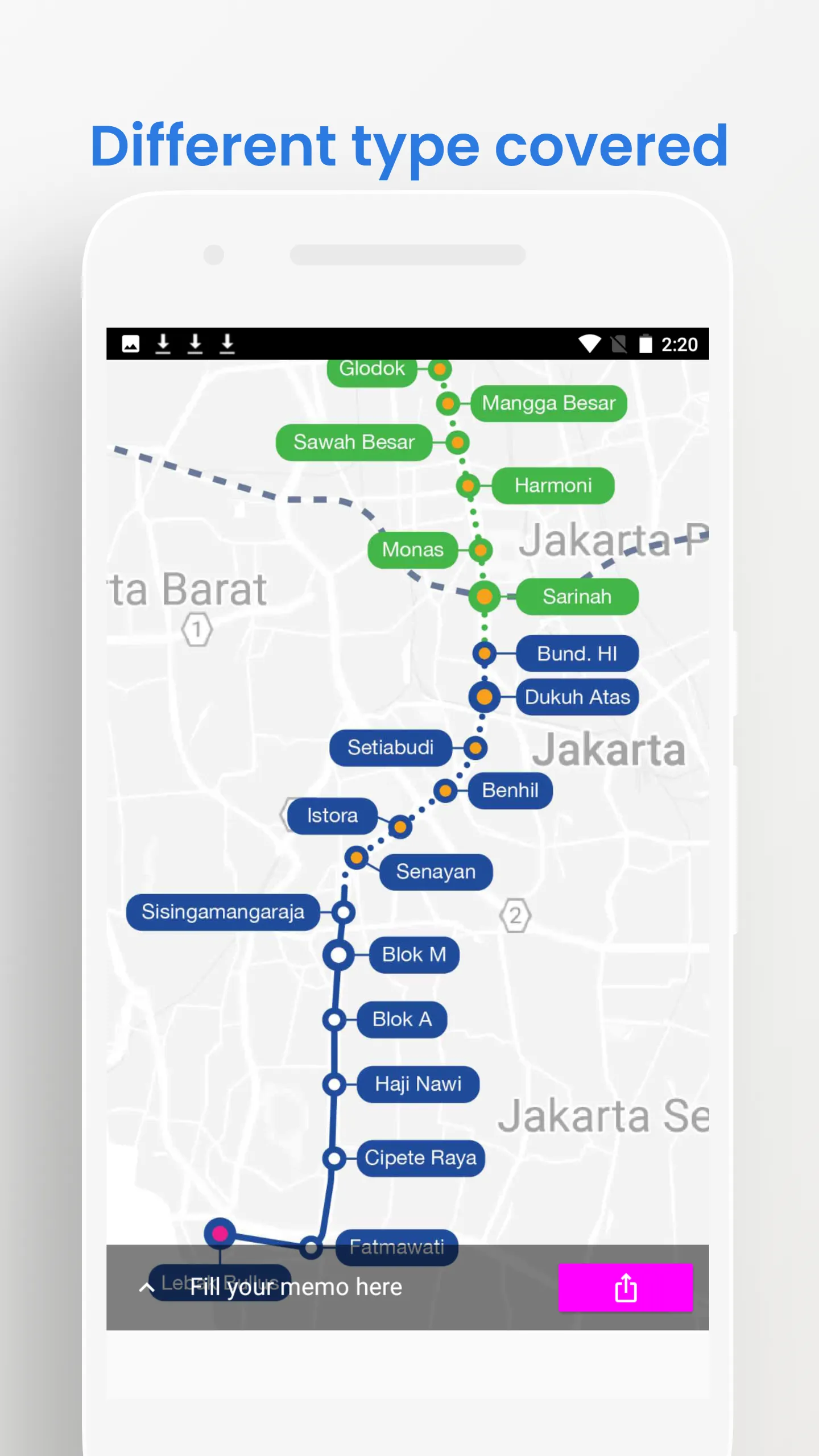 Jakarta MRT LRT Bus Map Guide | Indus Appstore | Screenshot