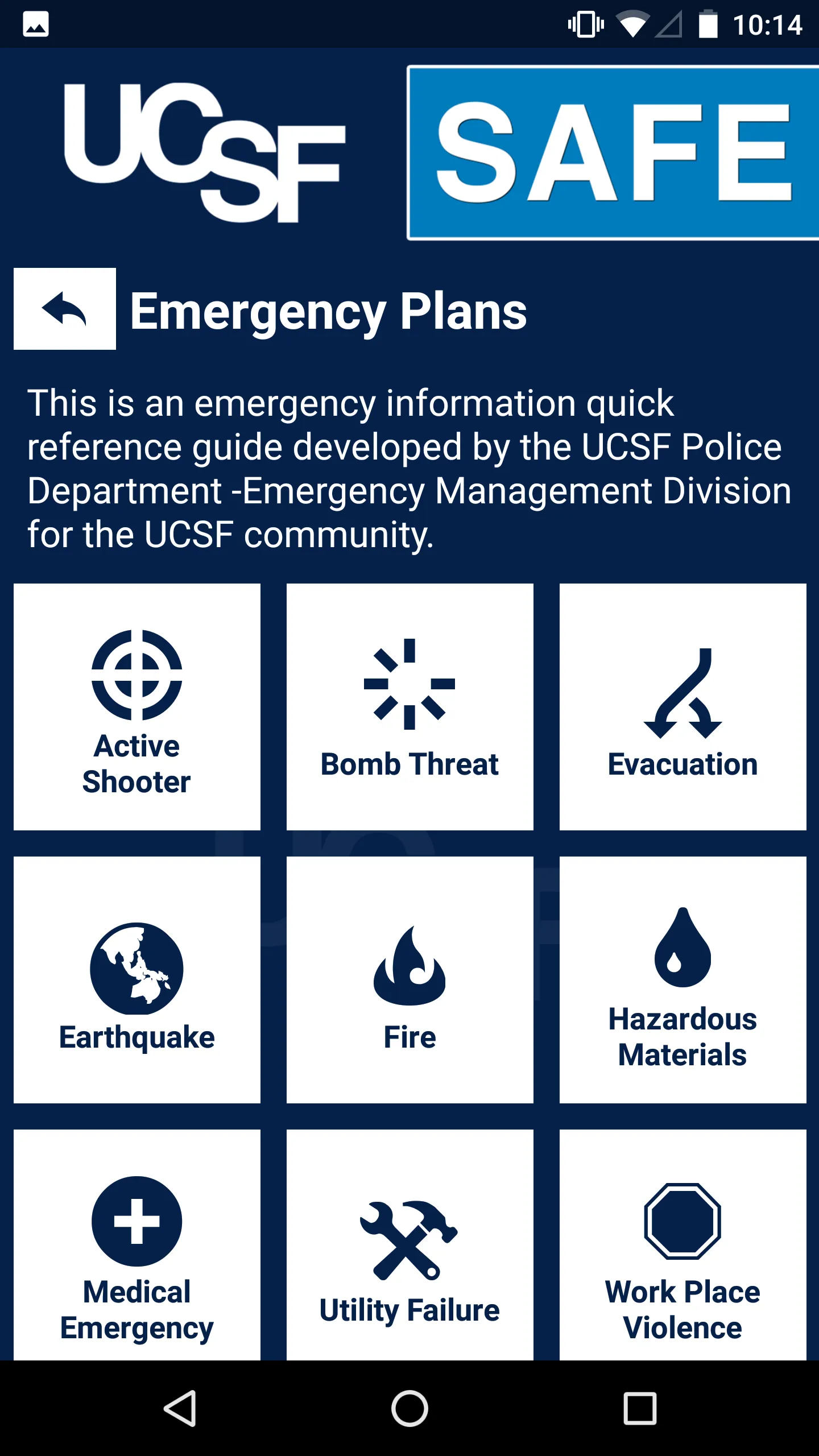 UCSF Safe | Indus Appstore | Screenshot