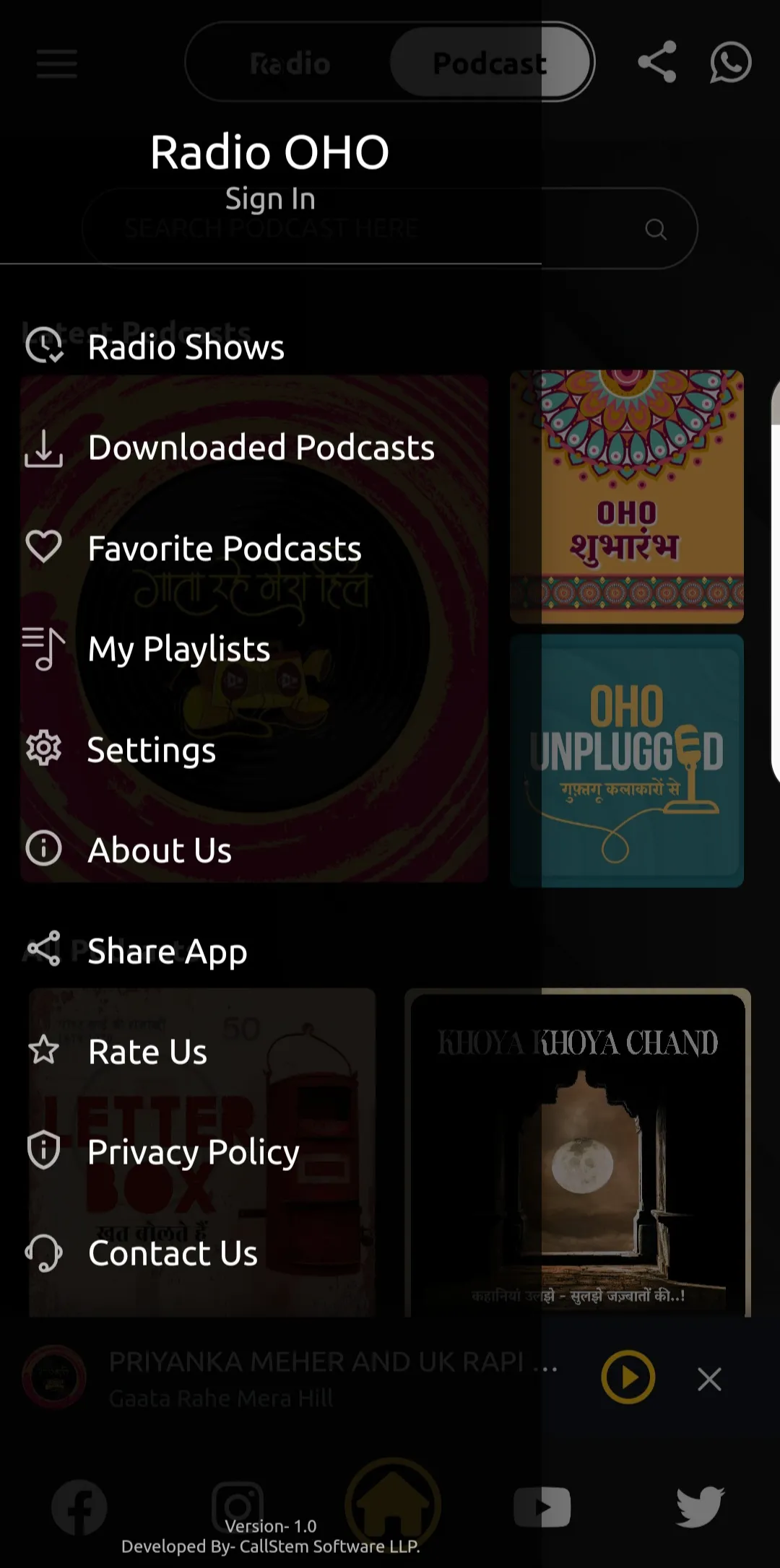 OHO Radio | Indus Appstore | Screenshot