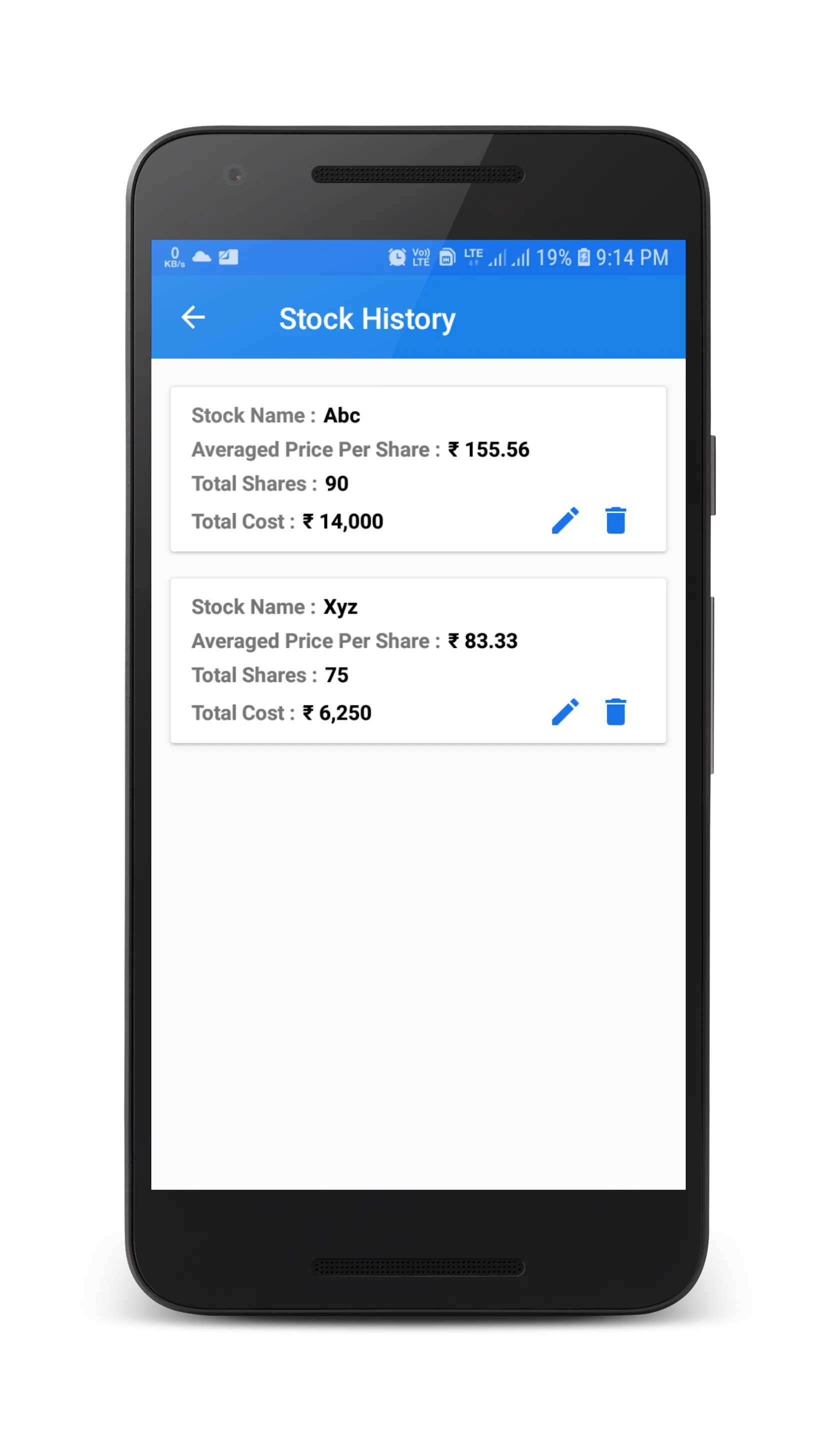 Stock Avg. & Profit Calculator | Indus Appstore | Screenshot