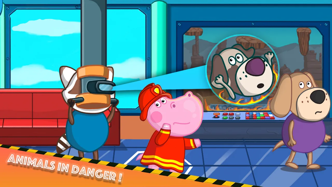 Fireman Hippo: City Hero | Indus Appstore | Screenshot