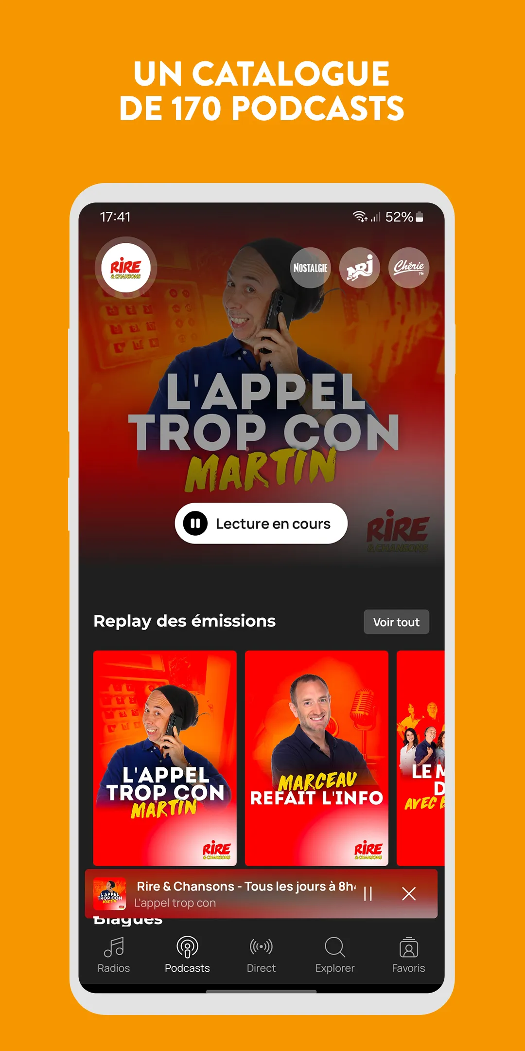 Rire et Chansons: Radios | Indus Appstore | Screenshot