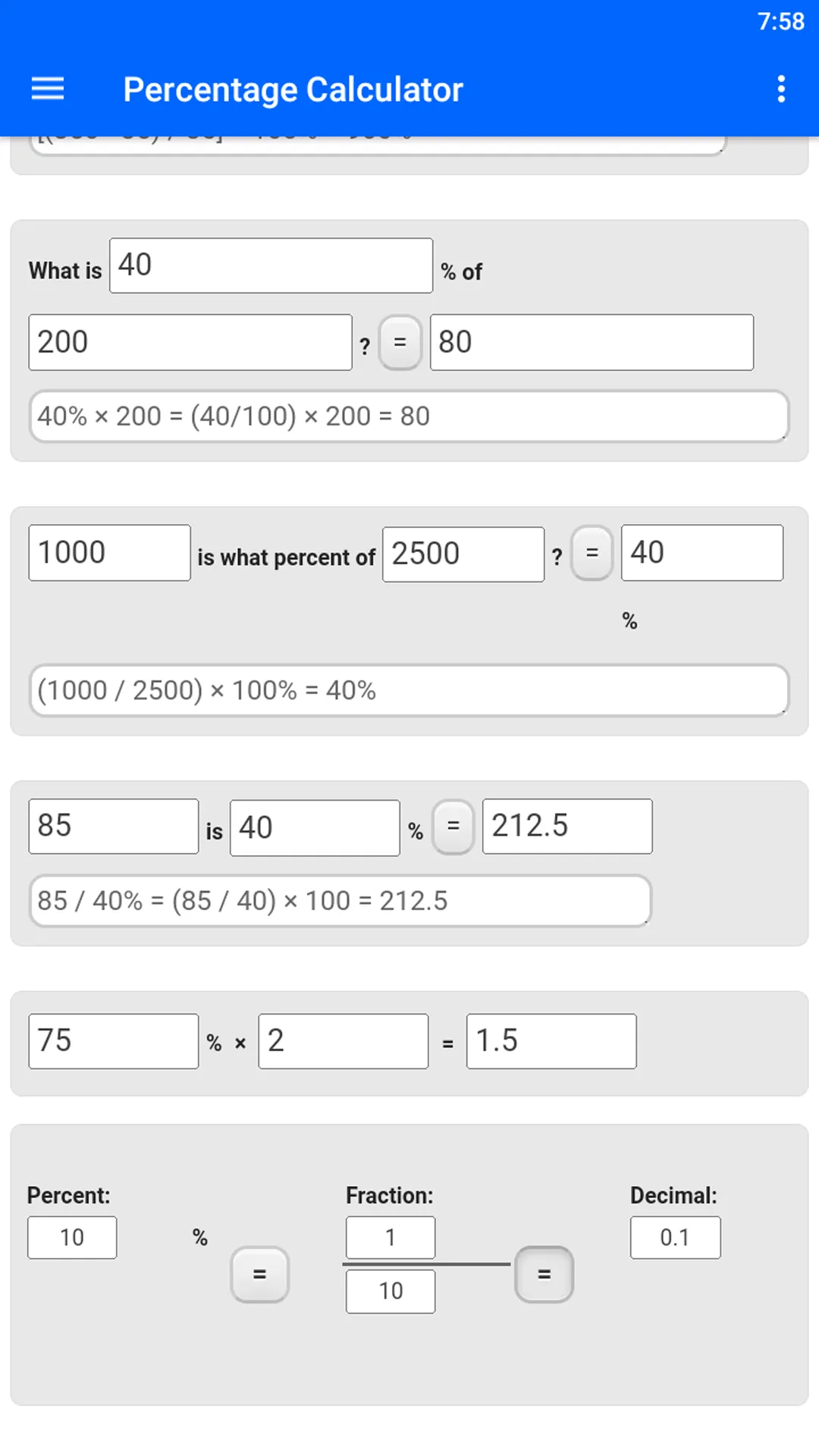 Percentage Calculator | Indus Appstore | Screenshot