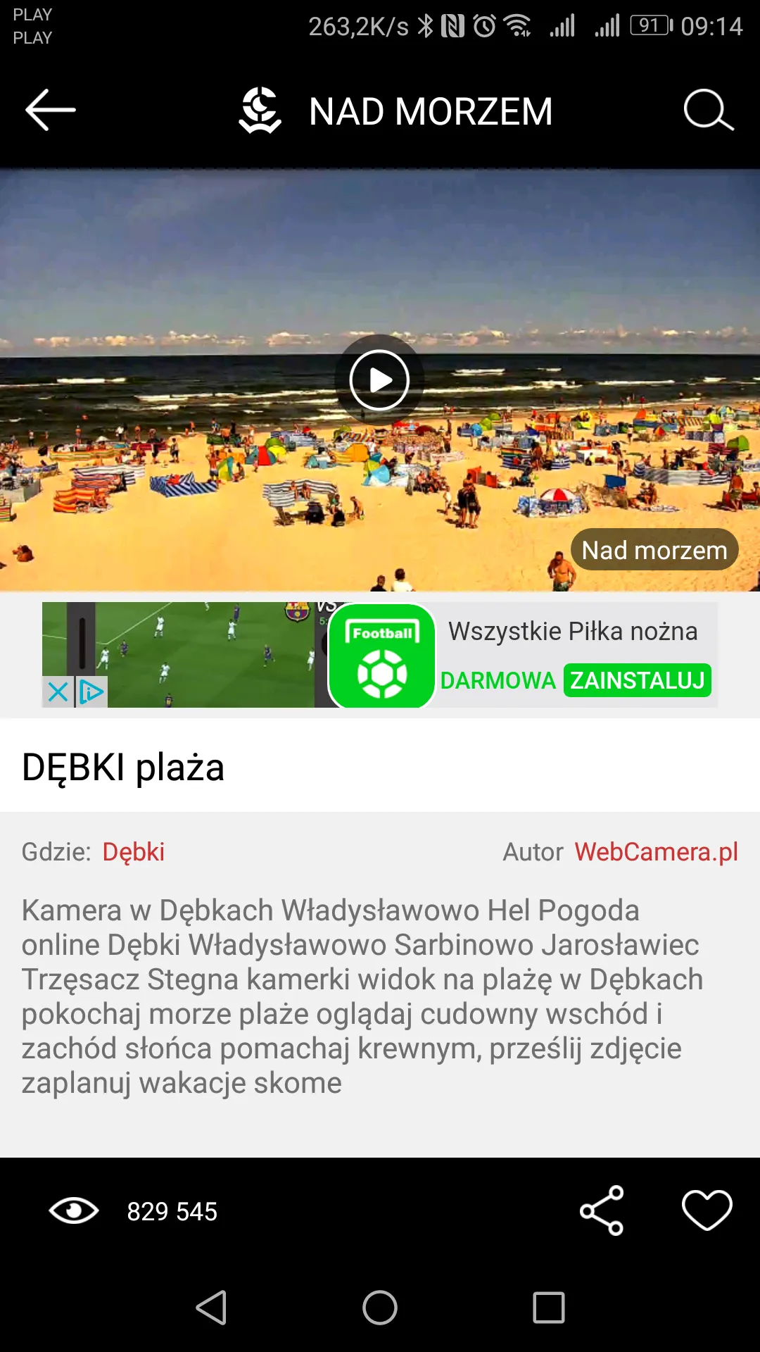 WebCamera.pl - live streaming | Indus Appstore | Screenshot