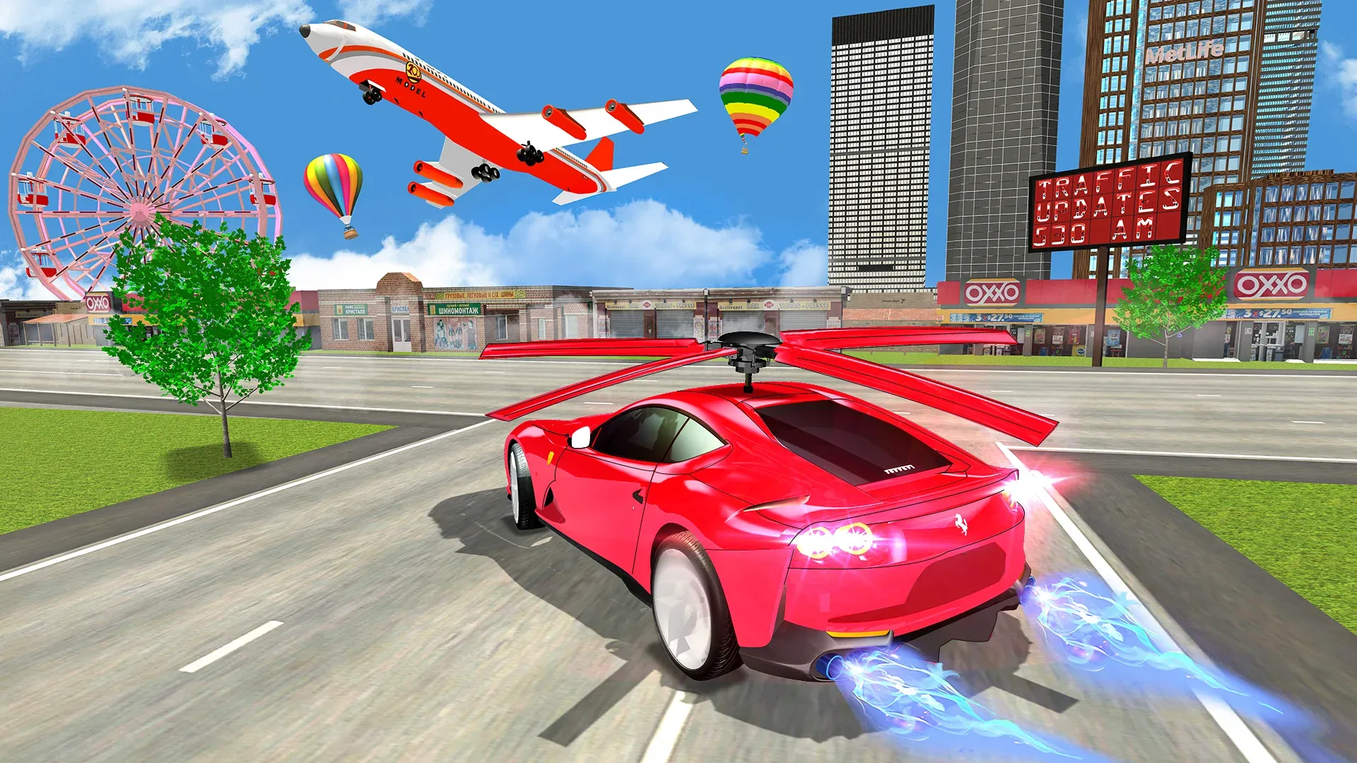 Flying Car Shooting - Car Game | Indus Appstore | Screenshot