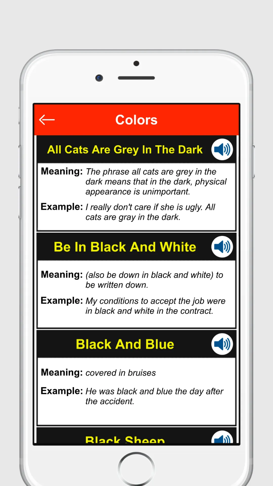 Idioms and Phrases Vocabulary | Indus Appstore | Screenshot