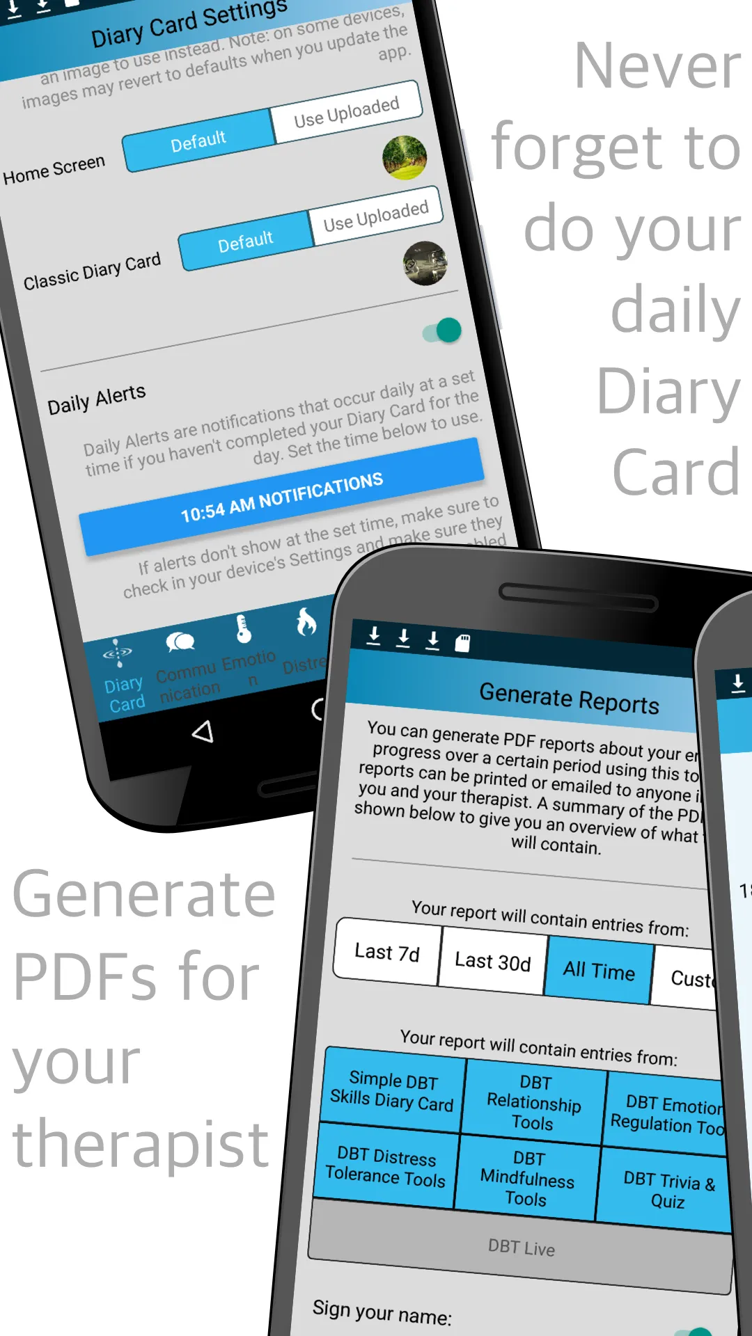 Simple DBT Skills Diary Card | Indus Appstore | Screenshot