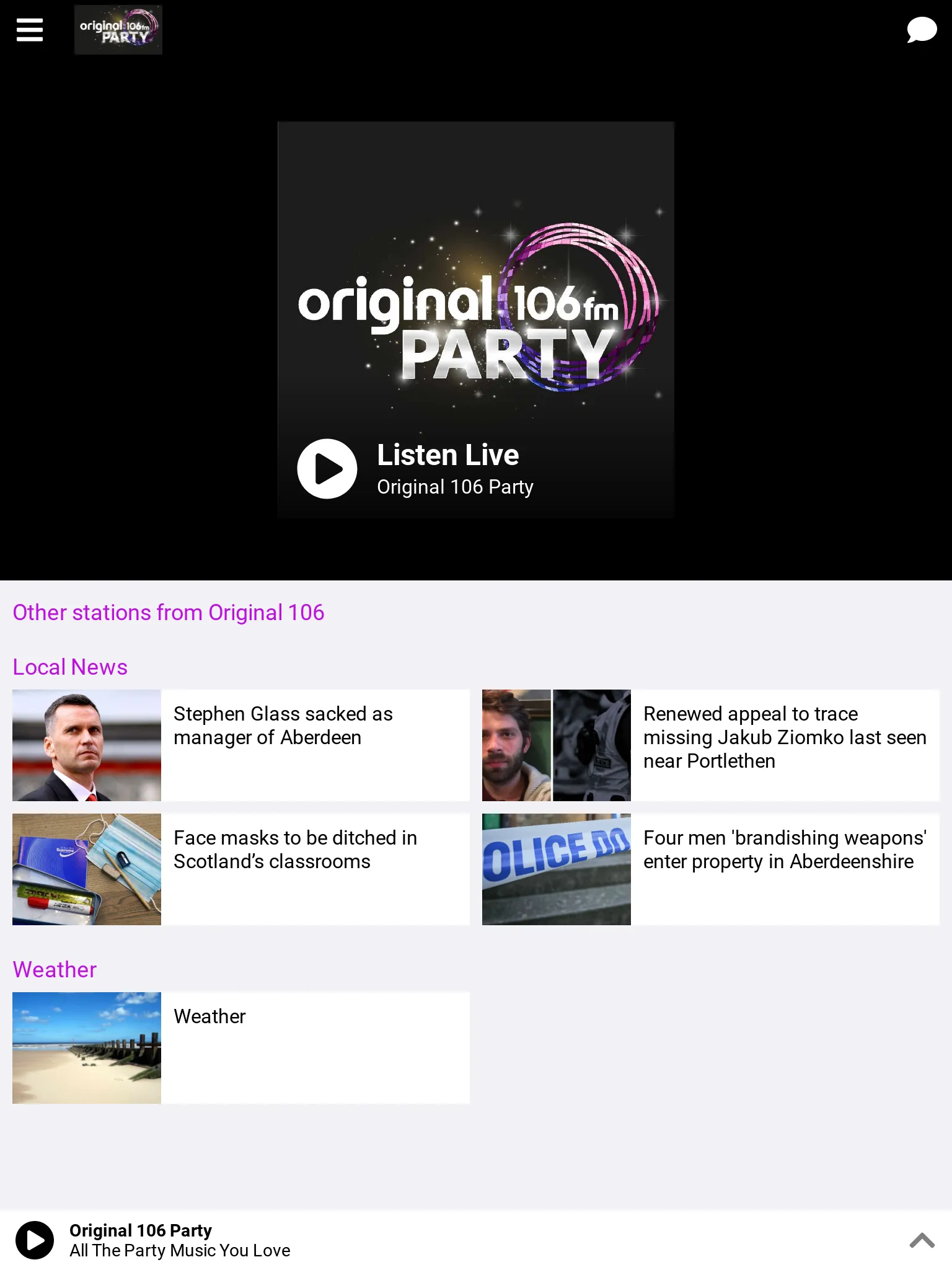 Original 106 FM | Indus Appstore | Screenshot