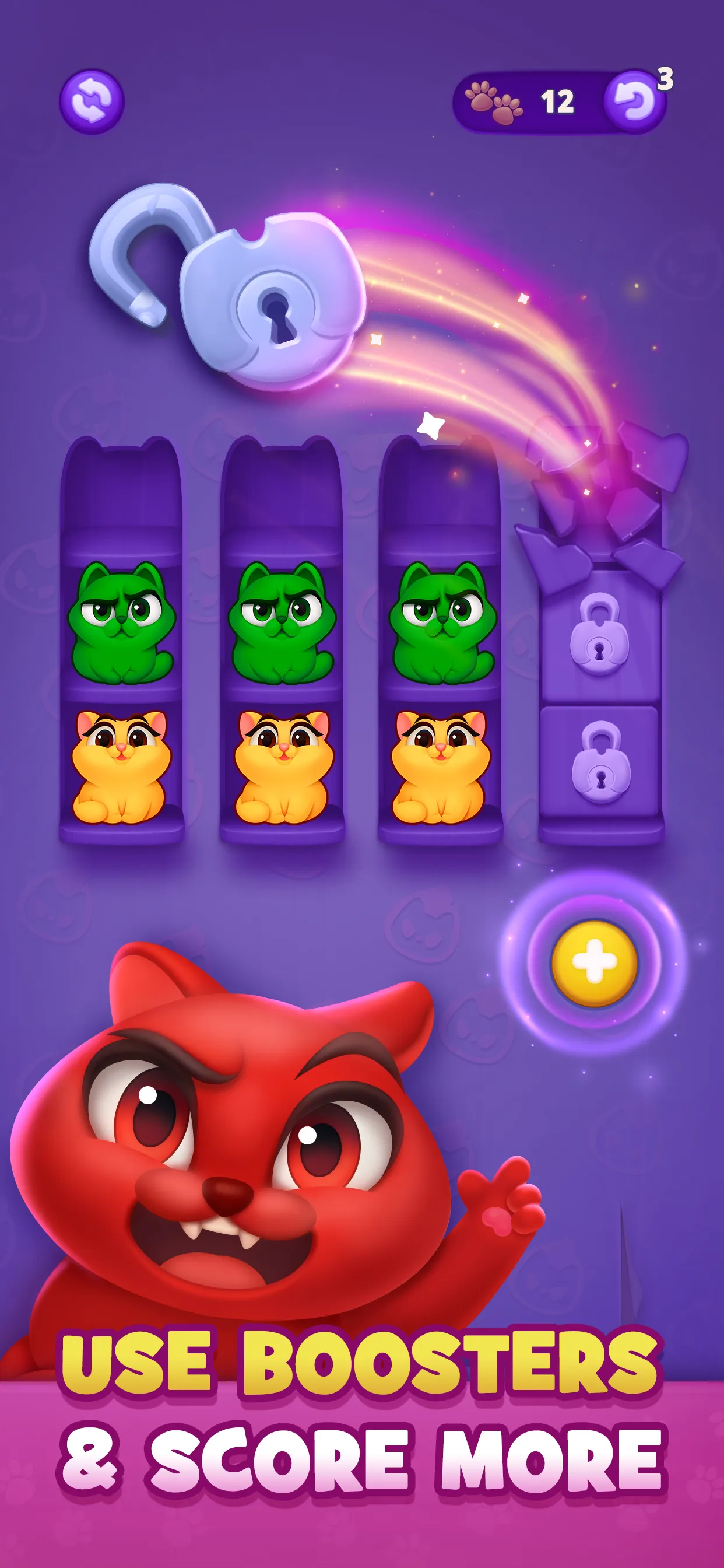 Kitty Sort: Twisted Tails | Indus Appstore | Screenshot