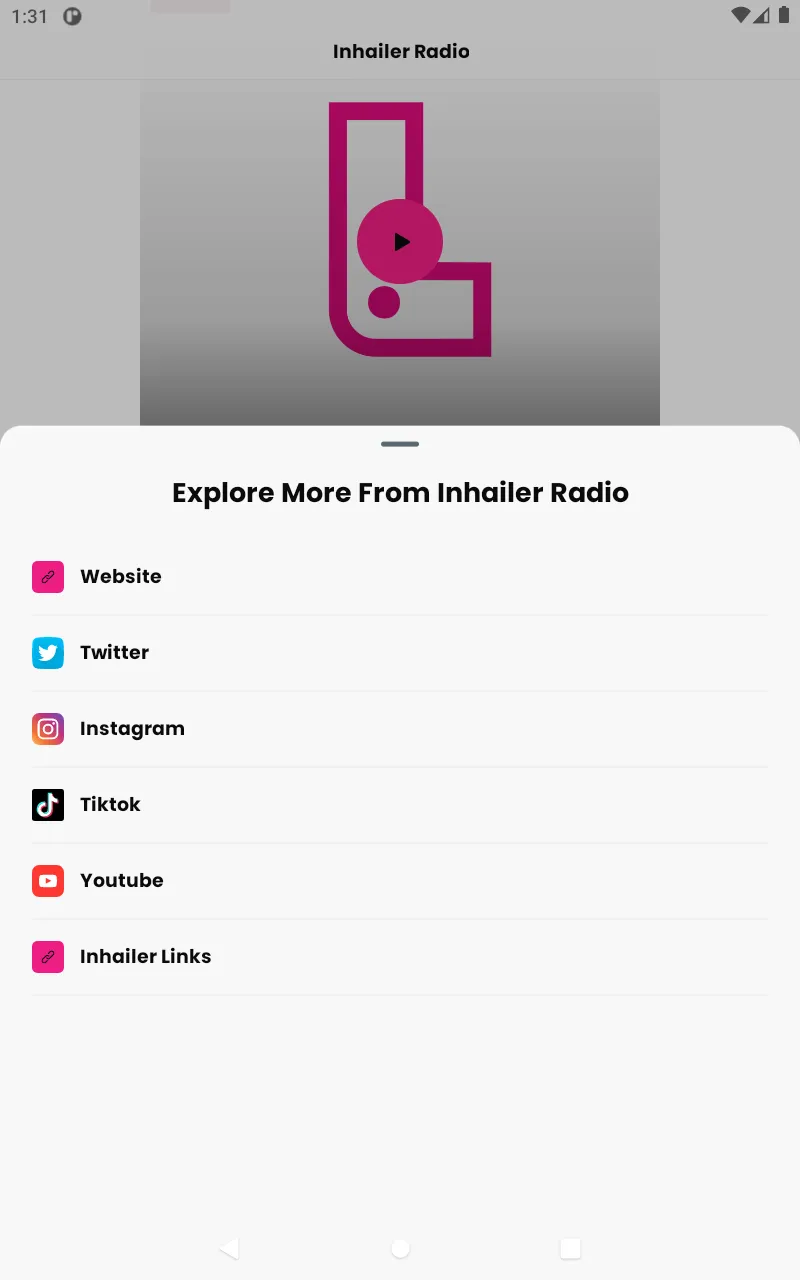 Inhailer Radio | Indus Appstore | Screenshot