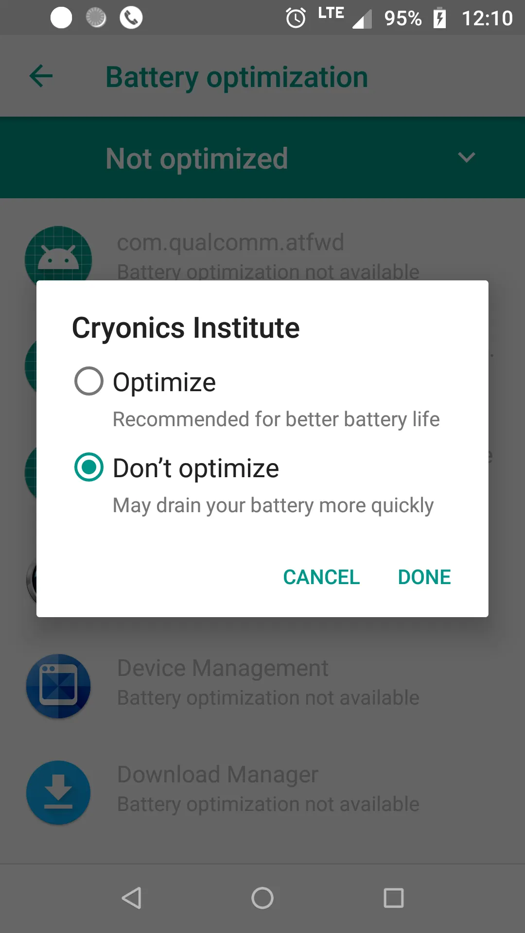 Cryonics Institute Check-In | Indus Appstore | Screenshot