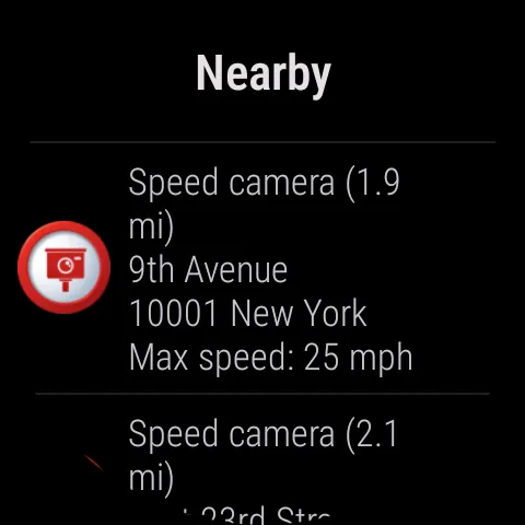 Speed cameras overview map | Indus Appstore | Screenshot